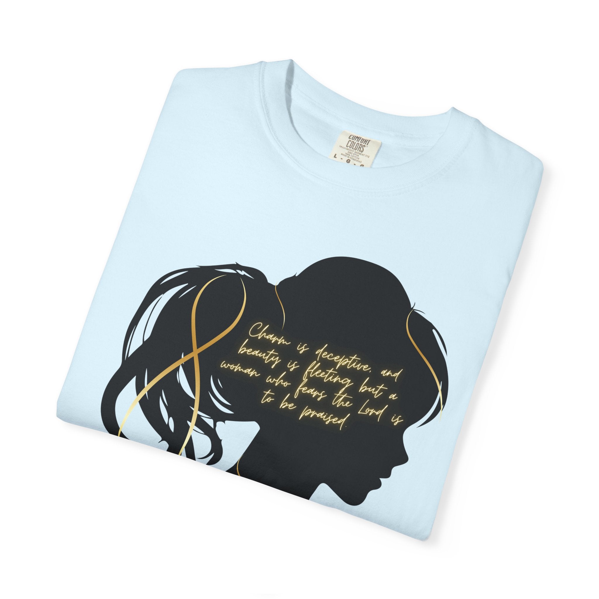 Proverbs 31:30 Gold Heart- T-Shirt
