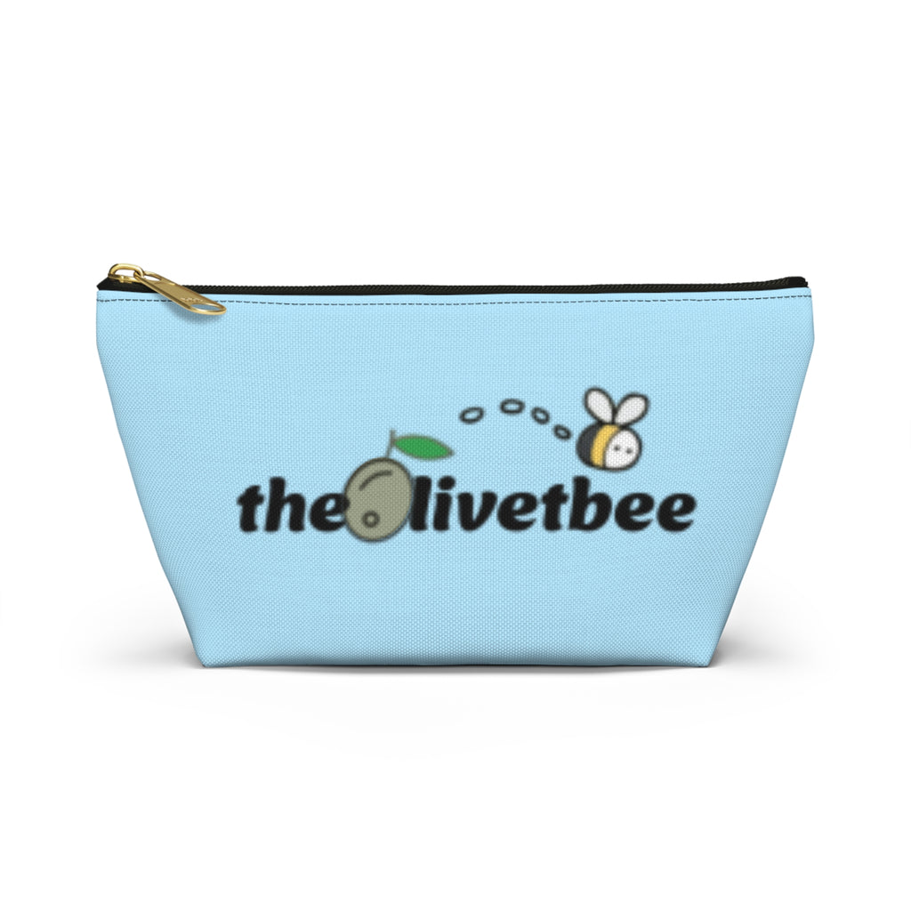 Blue "theOlivetbee" — Travel Cosmetic Bag