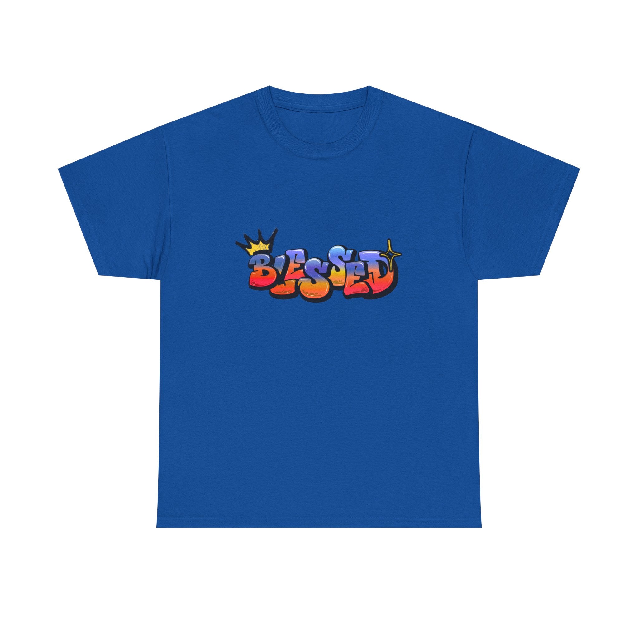 'Blessed' Crown Graffiti Tee