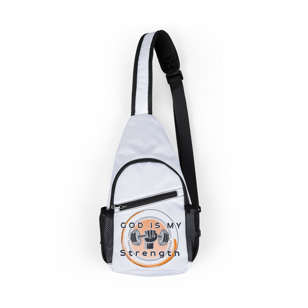 "God Is My Strength"  — Chest Sling Bag