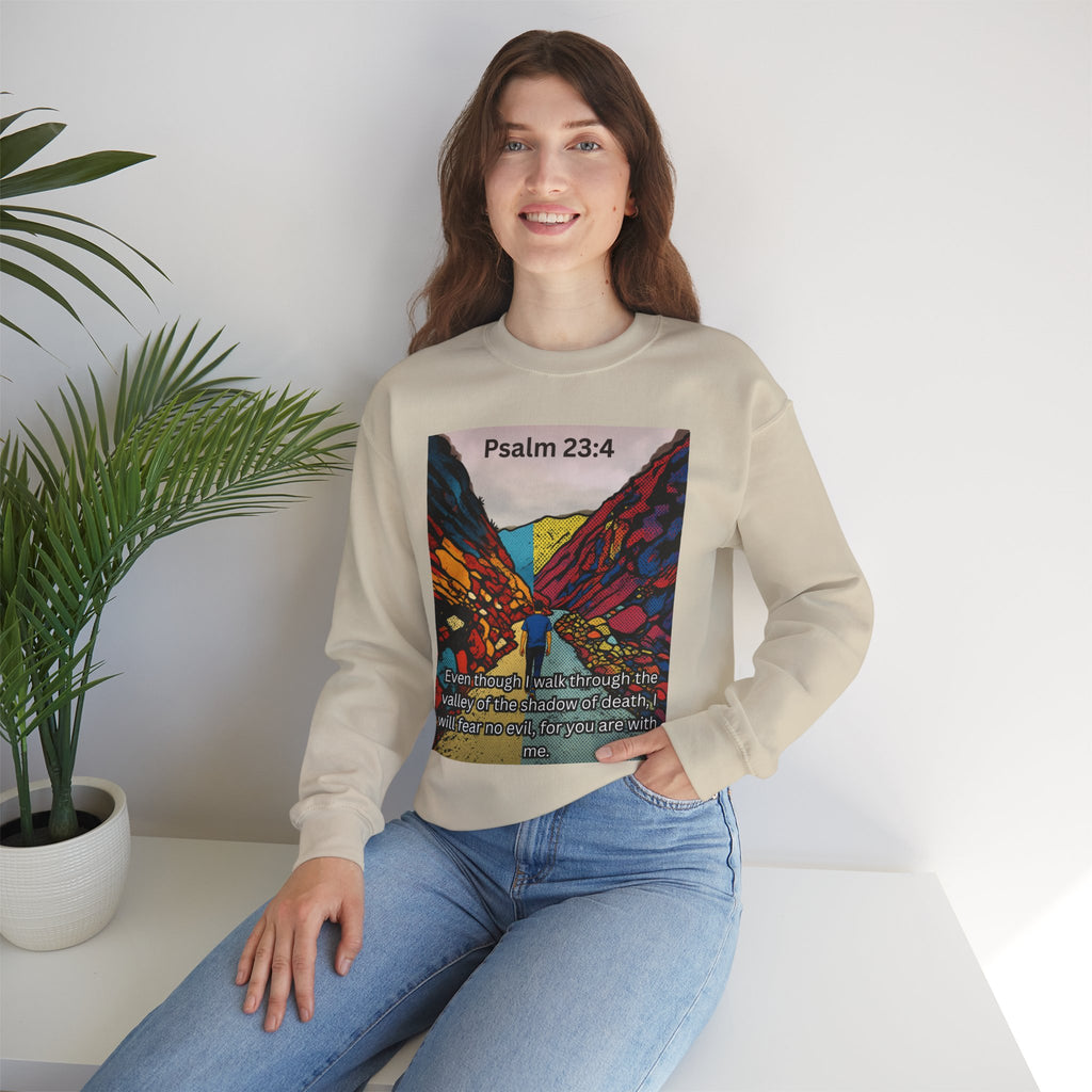 Psalm 23:4 — Crewneck Sweatshirt