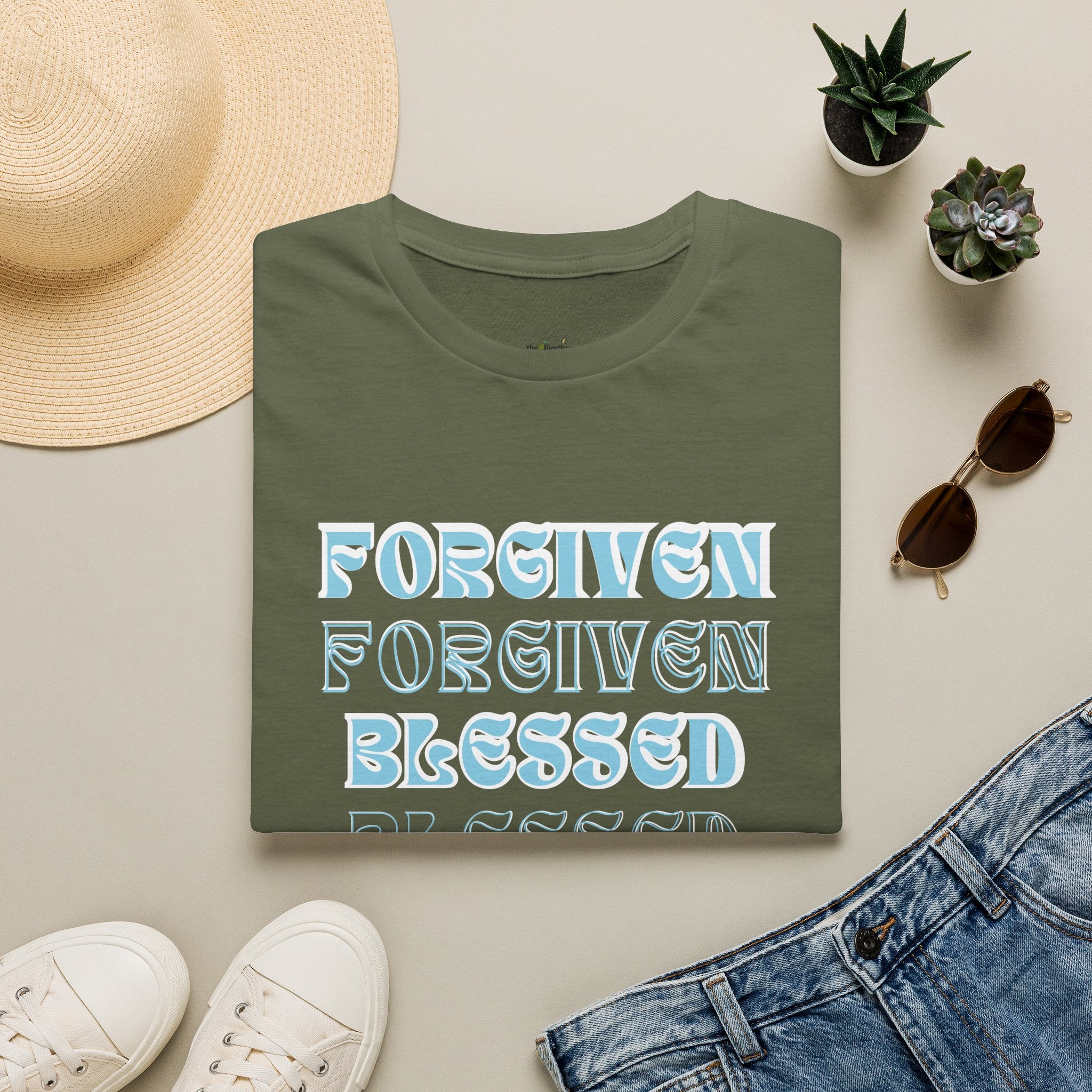 Forgiven, Blessed, Loved — Tee