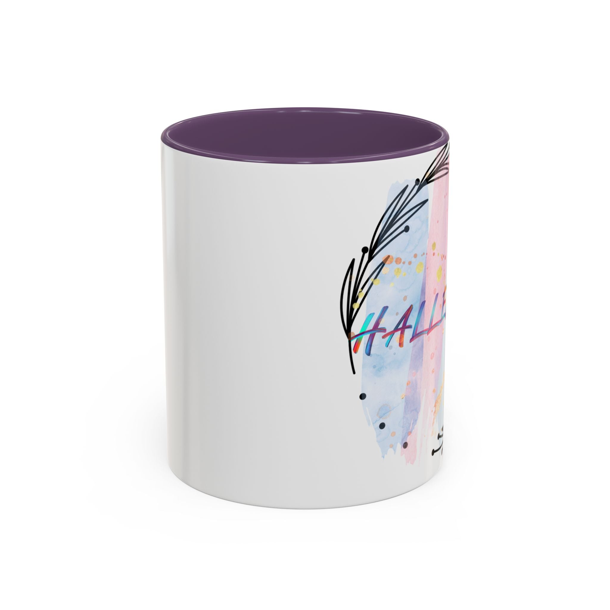 'Hallelujah'  —  Watercolor Accent Coffee Mug (11/15oz)