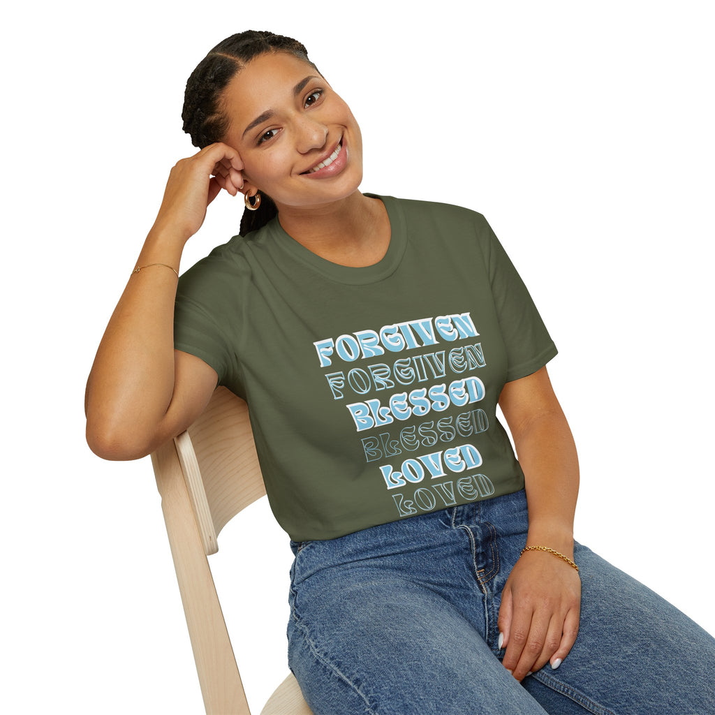 Forgiven, Blessed, Loved — Tee