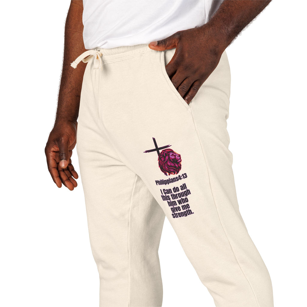 Philippians 4:13: Fleece Joggers