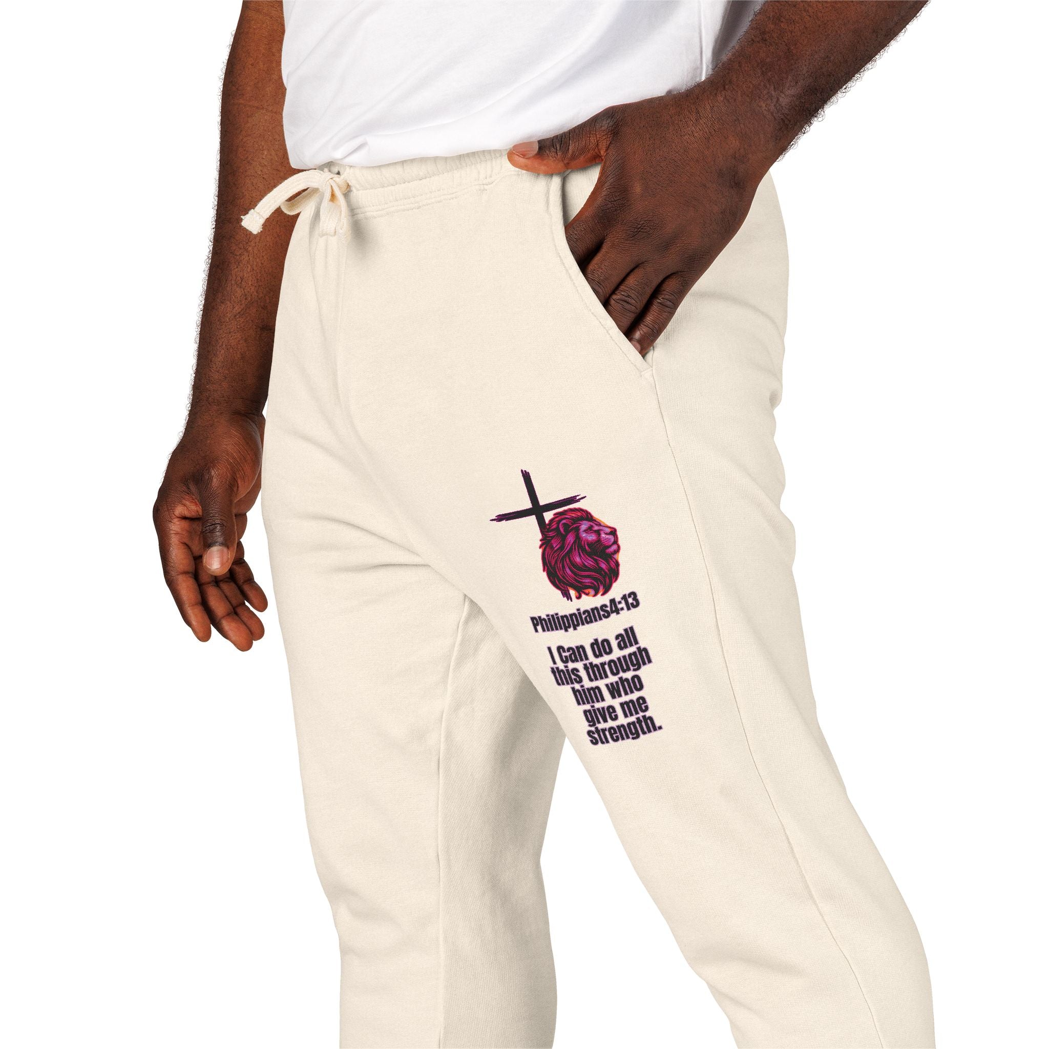 Philippians 4:13: Fleece Joggers