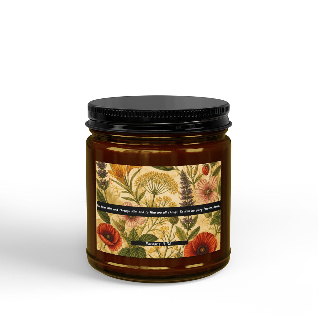 Romans 11:36: Botanical Design — Soy Candle (4oz & 9oz)