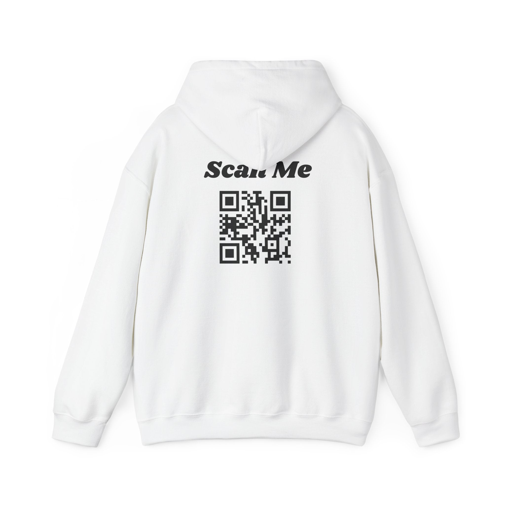 "theOlivetbee" hoodie | QR code back, Scan Me