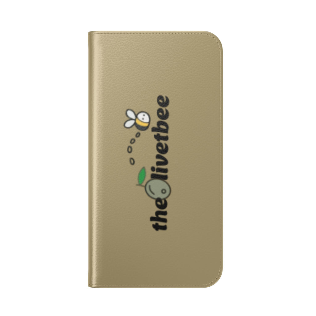 Flip Case Phone Wallet — 'theOlivetbee' Logo Folio Cover with Card Slots