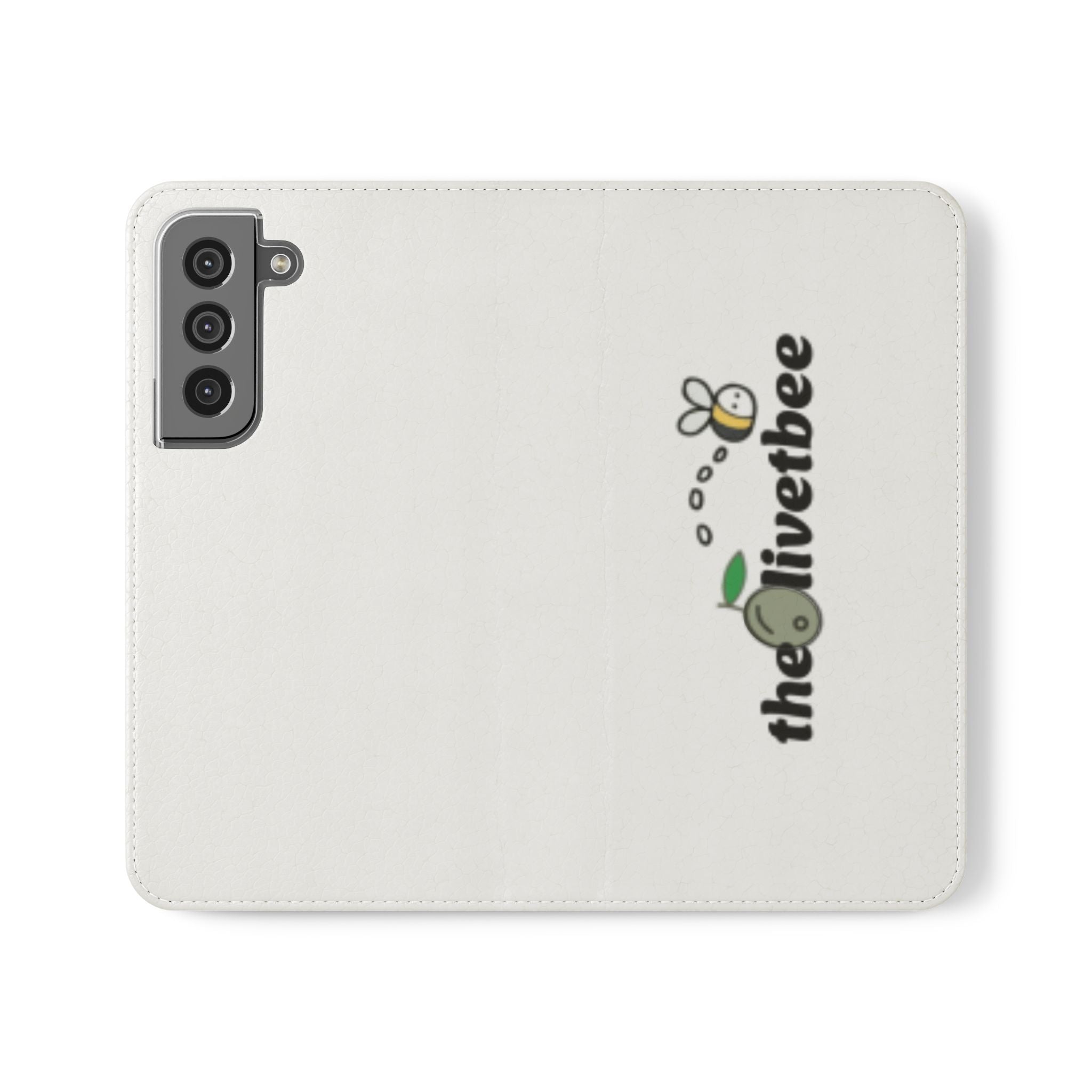 Flip Case Phone Wallet — 'theOlivetbee' Folio with Card Slots