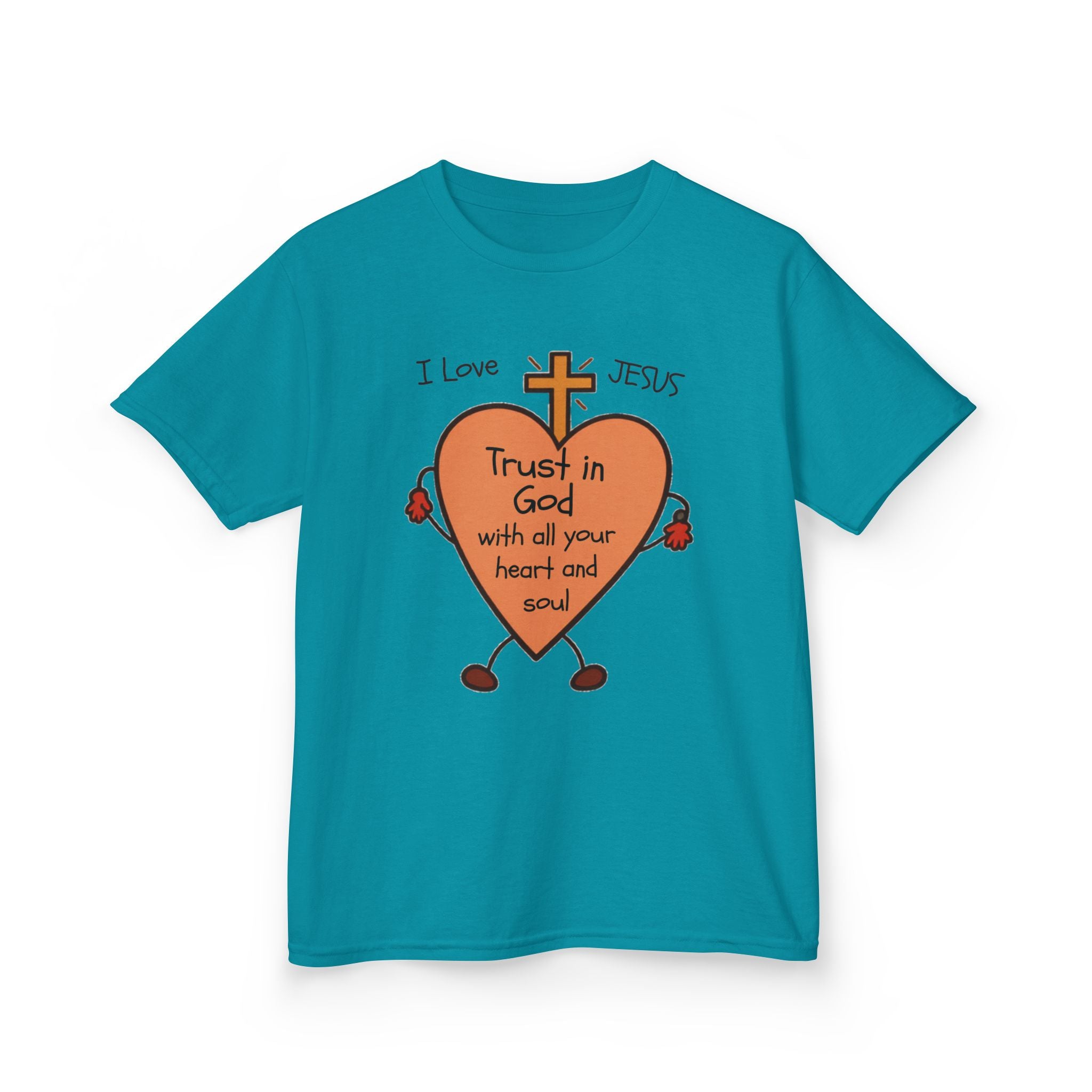 "Trust In God With Your Heart and Soul" - Kids Tee