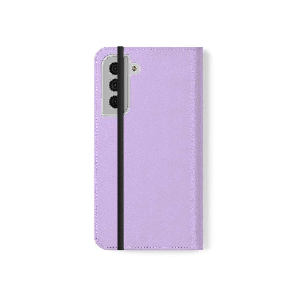 Lavender Flip Phone Case – “Tried, Tested, God’s Given Grace” Wallet Cover