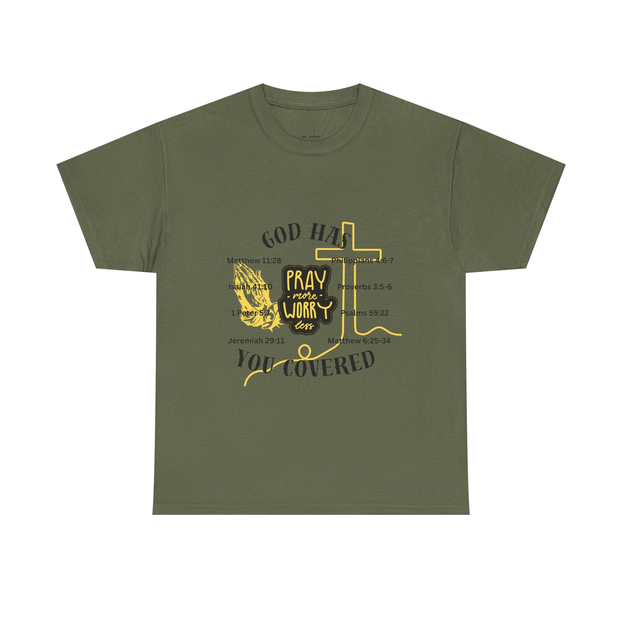 “Pray More, Worry Less” — T-Shirt