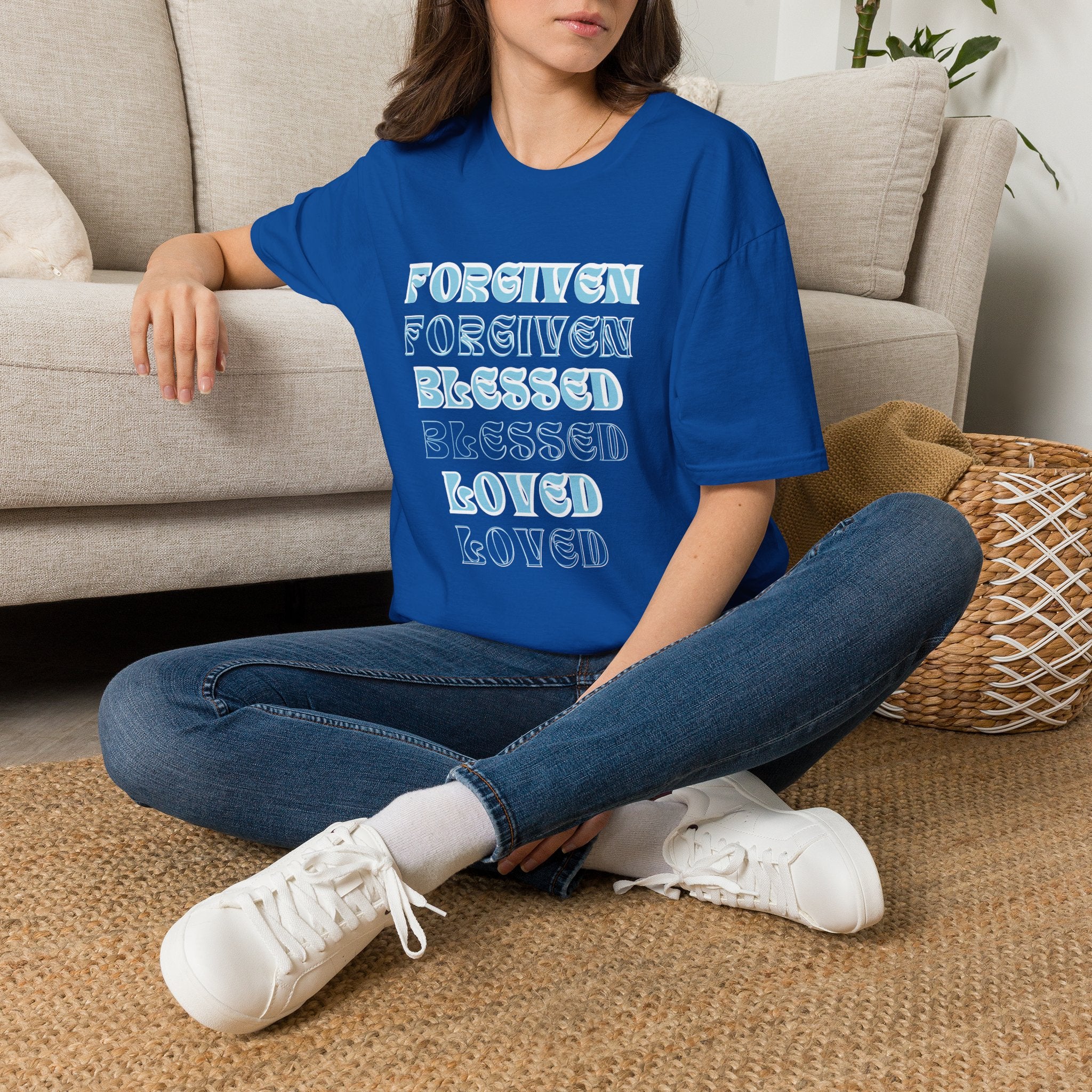 Forgiven, Blessed, Loved — Tee