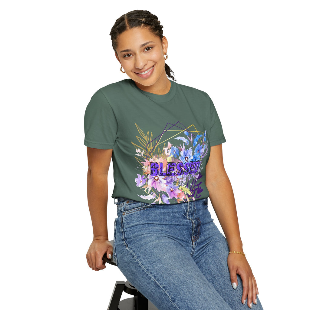 'Blessed'  — Floral T-Shirt