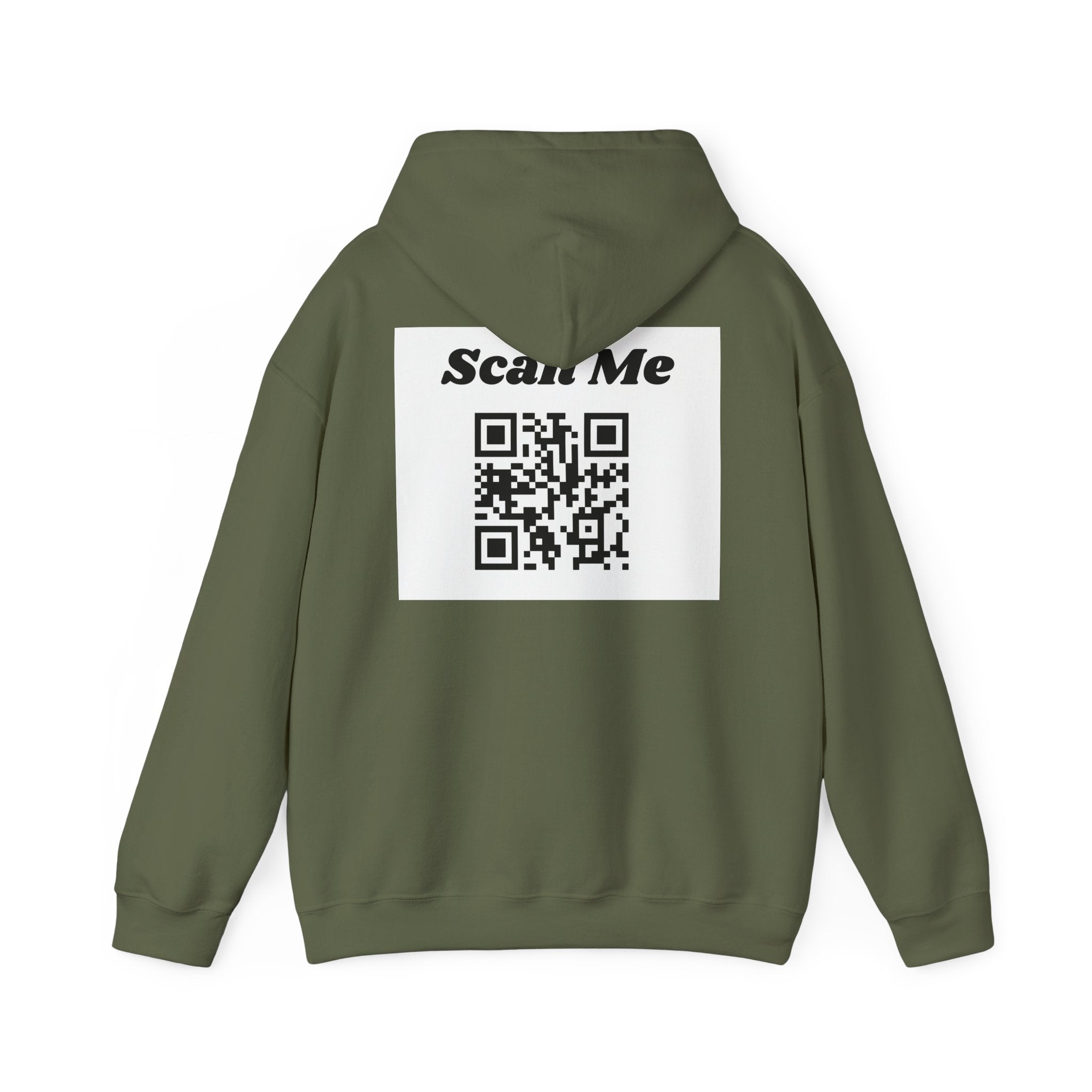 "theOlivetbee" hoodie | QR code back, Scan Me