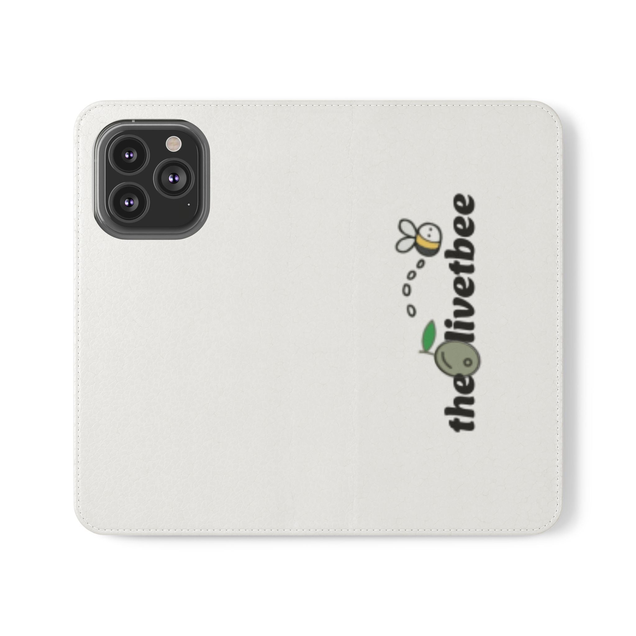 Flip Case Phone Wallet — 'theOlivetbee' Folio with Card Slots