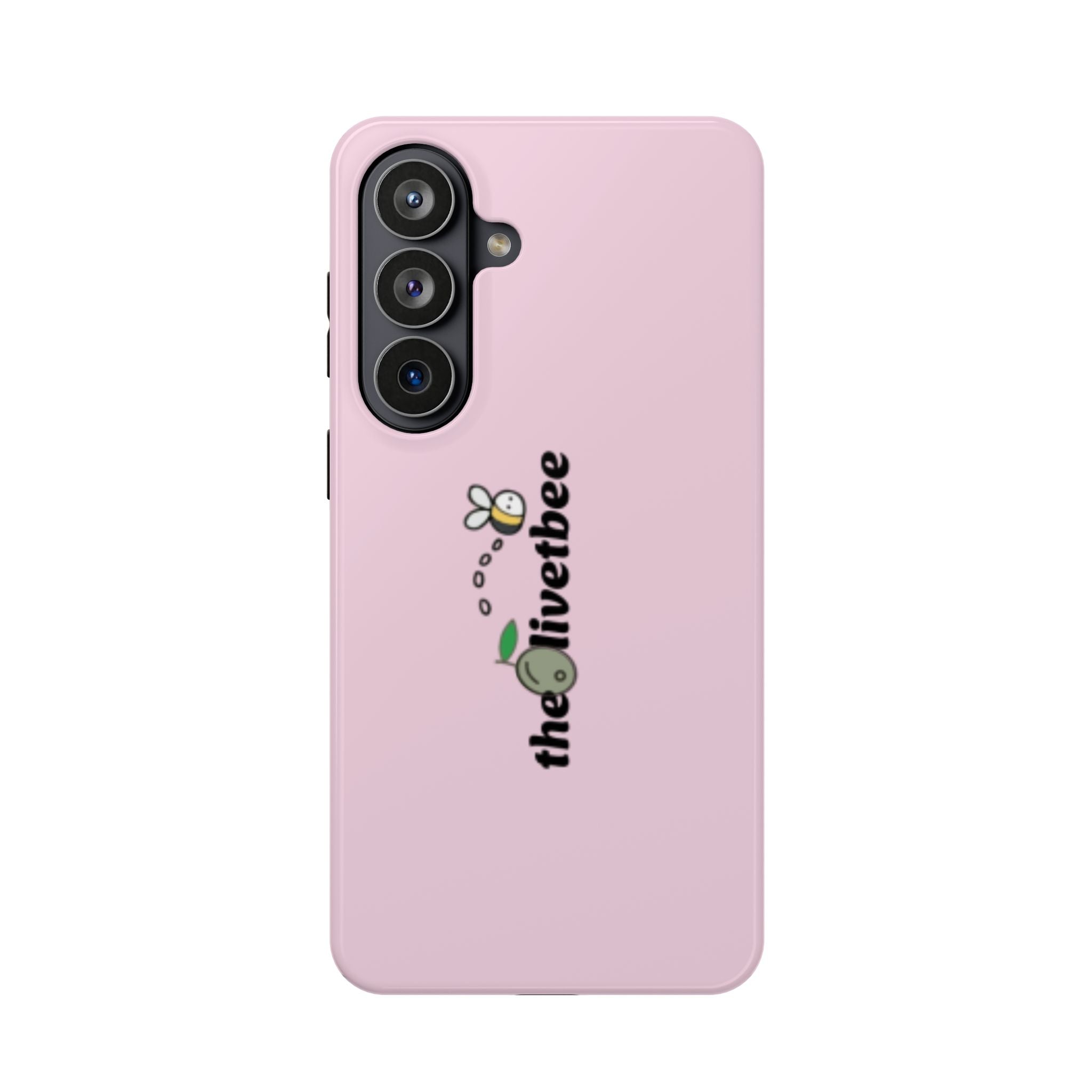 Pink Magnetic Impact-Resistant Phone Case — 'theolivetbee' , Shockproof MagSafe-Compatible Protection