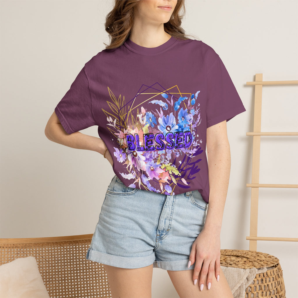 'Blessed'  — Floral T-Shirt