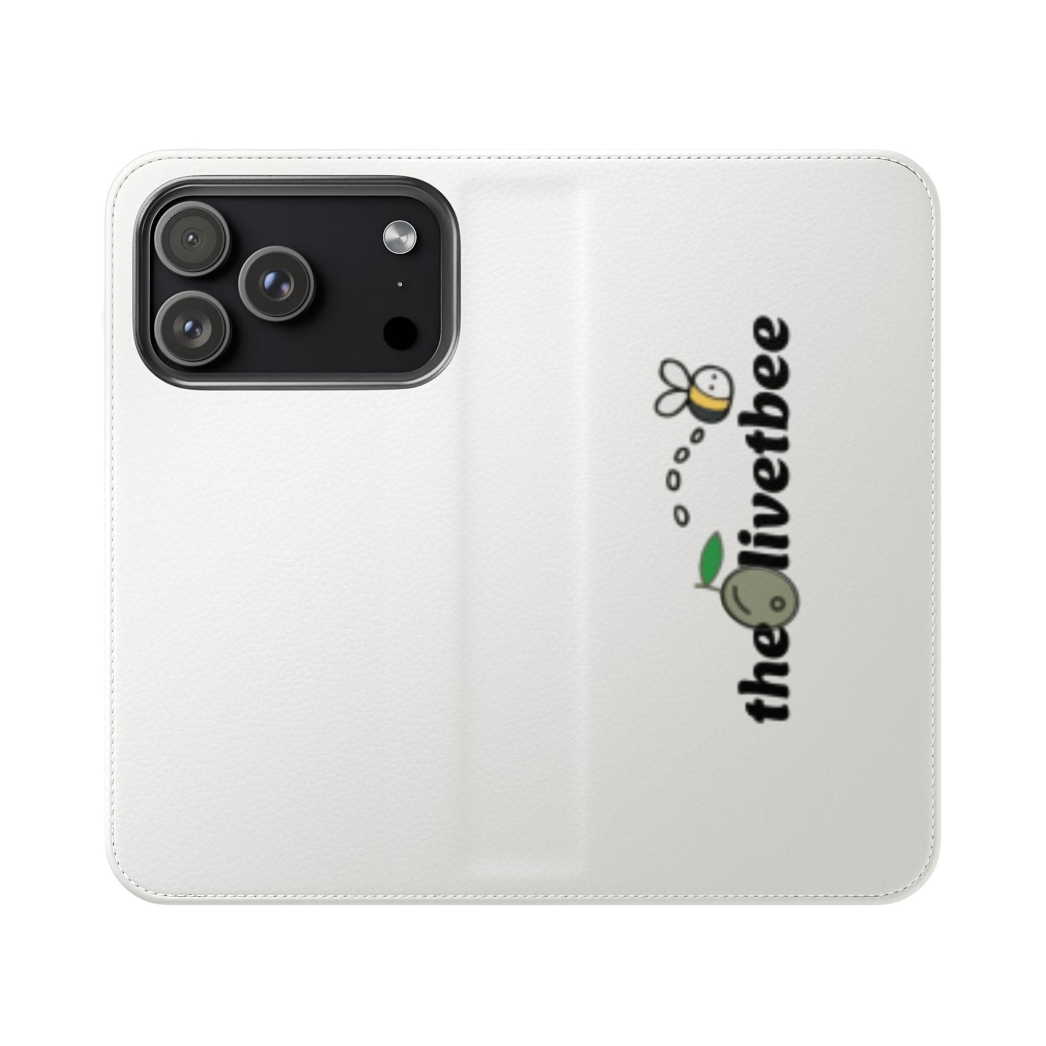 Flip Case Phone Wallet — 'theOlivetbee' Folio with Card Slots