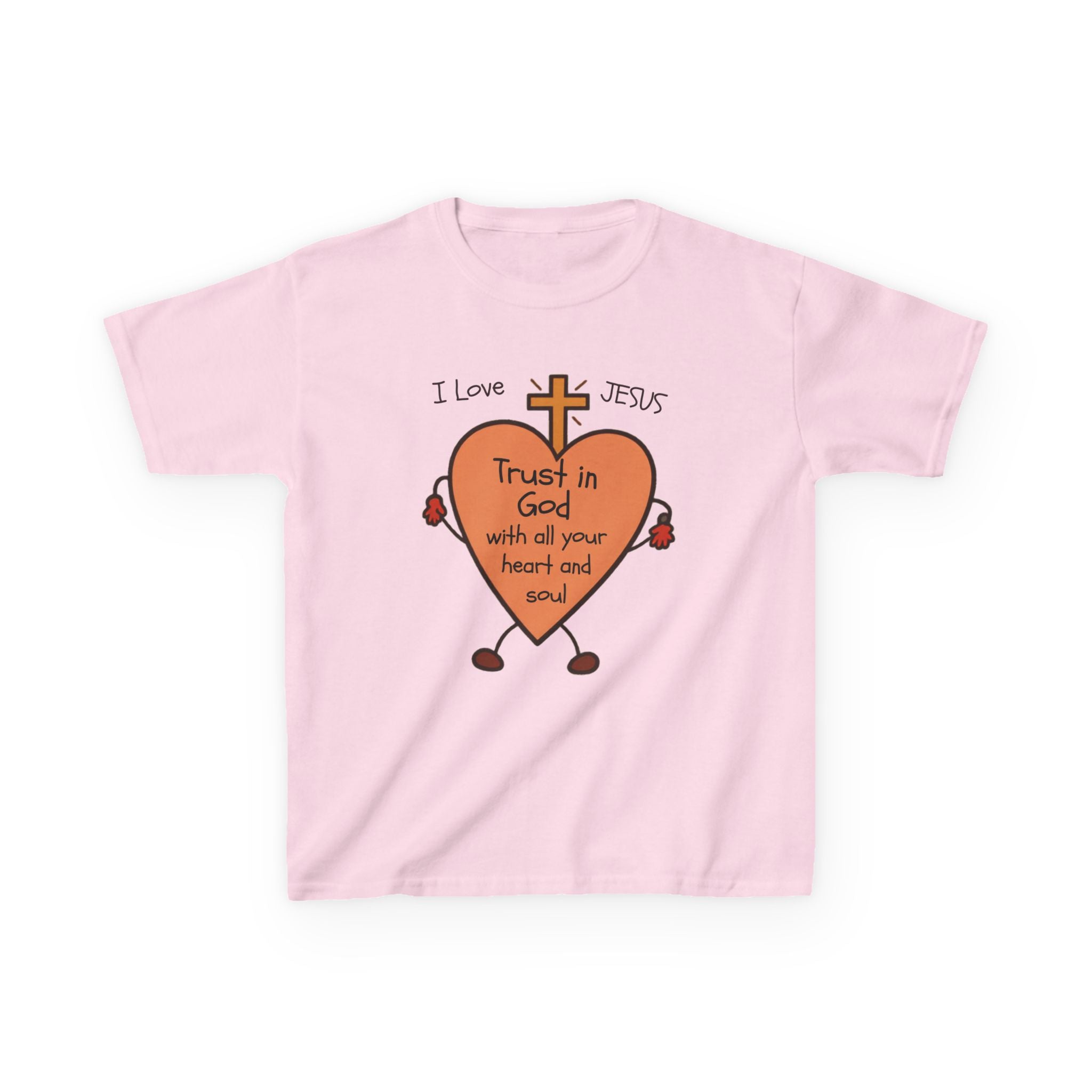 "Trust In God With Your Heart and Soul" - Kids Tee