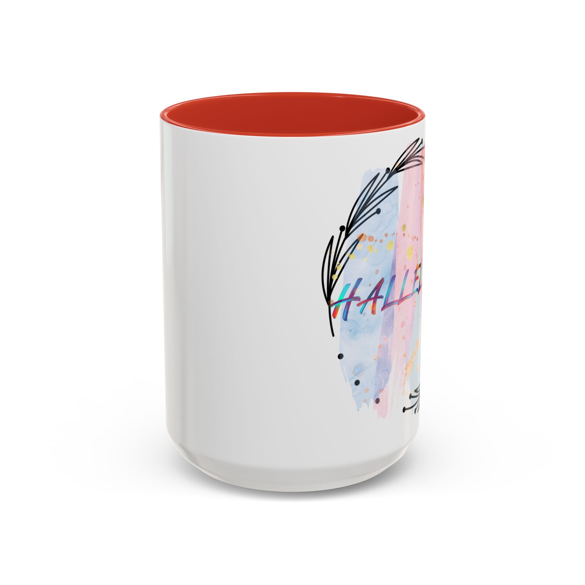 'Hallelujah'  —  Watercolor Accent Coffee Mug (11/15oz)