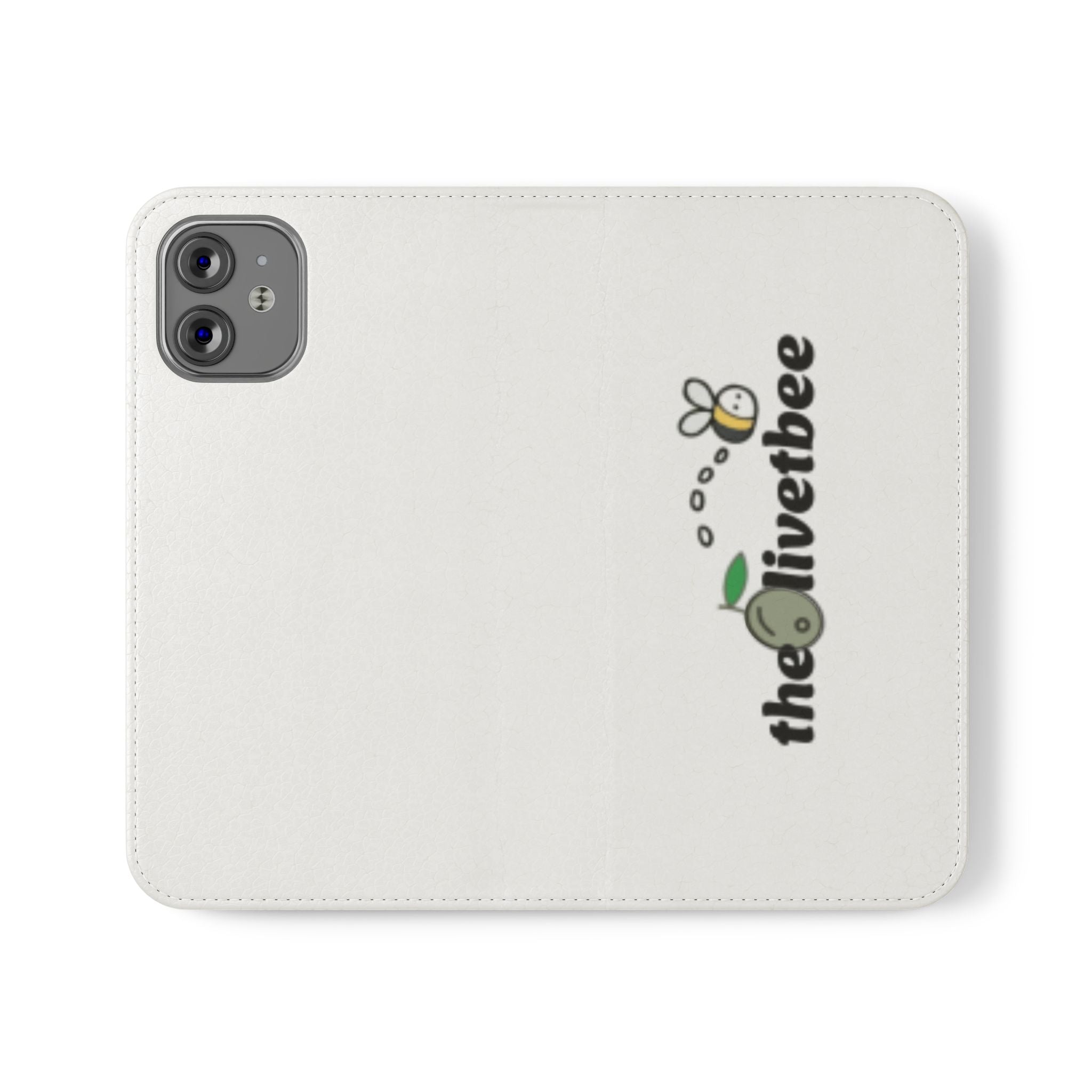 Flip Case Phone Wallet — 'theOlivetbee' Folio with Card Slots