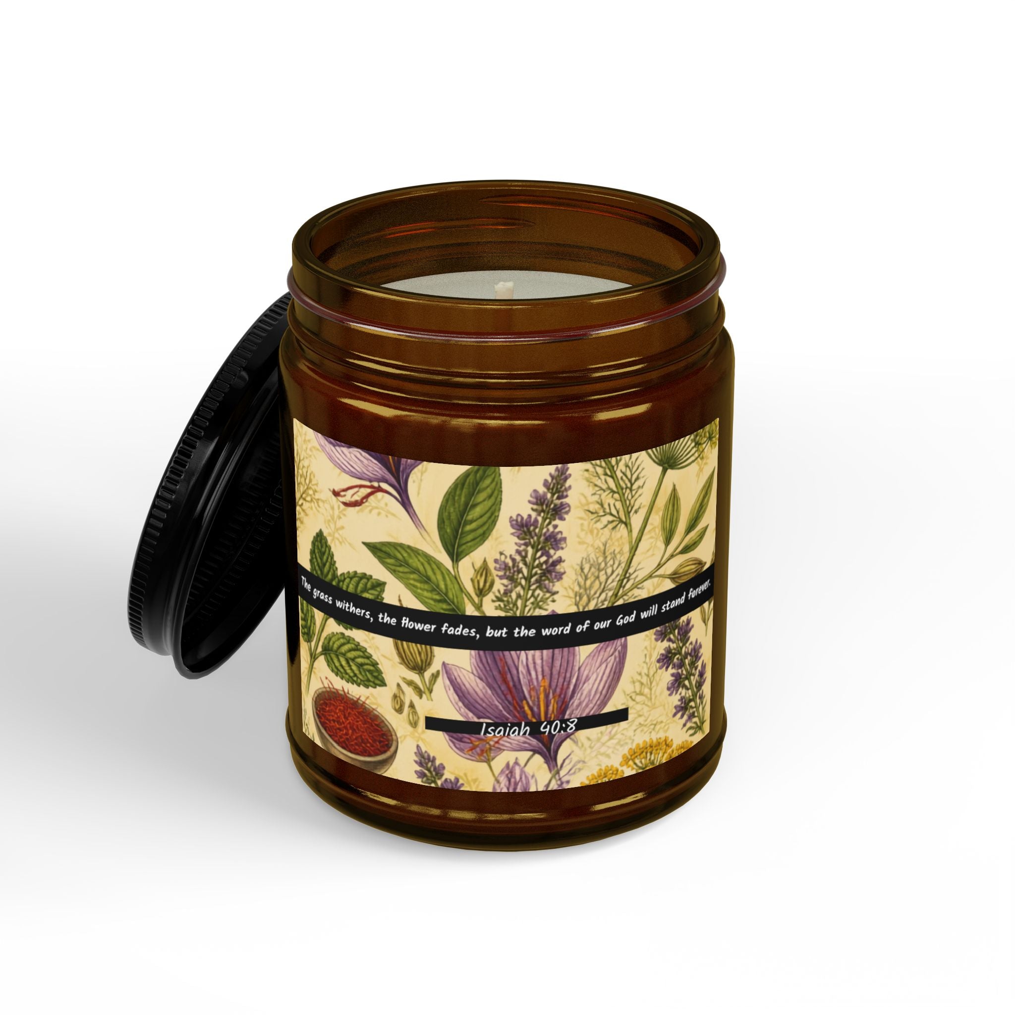 Isaiah 40:8: Herbal Blossom — Soy Candle (4oz & 9oz)