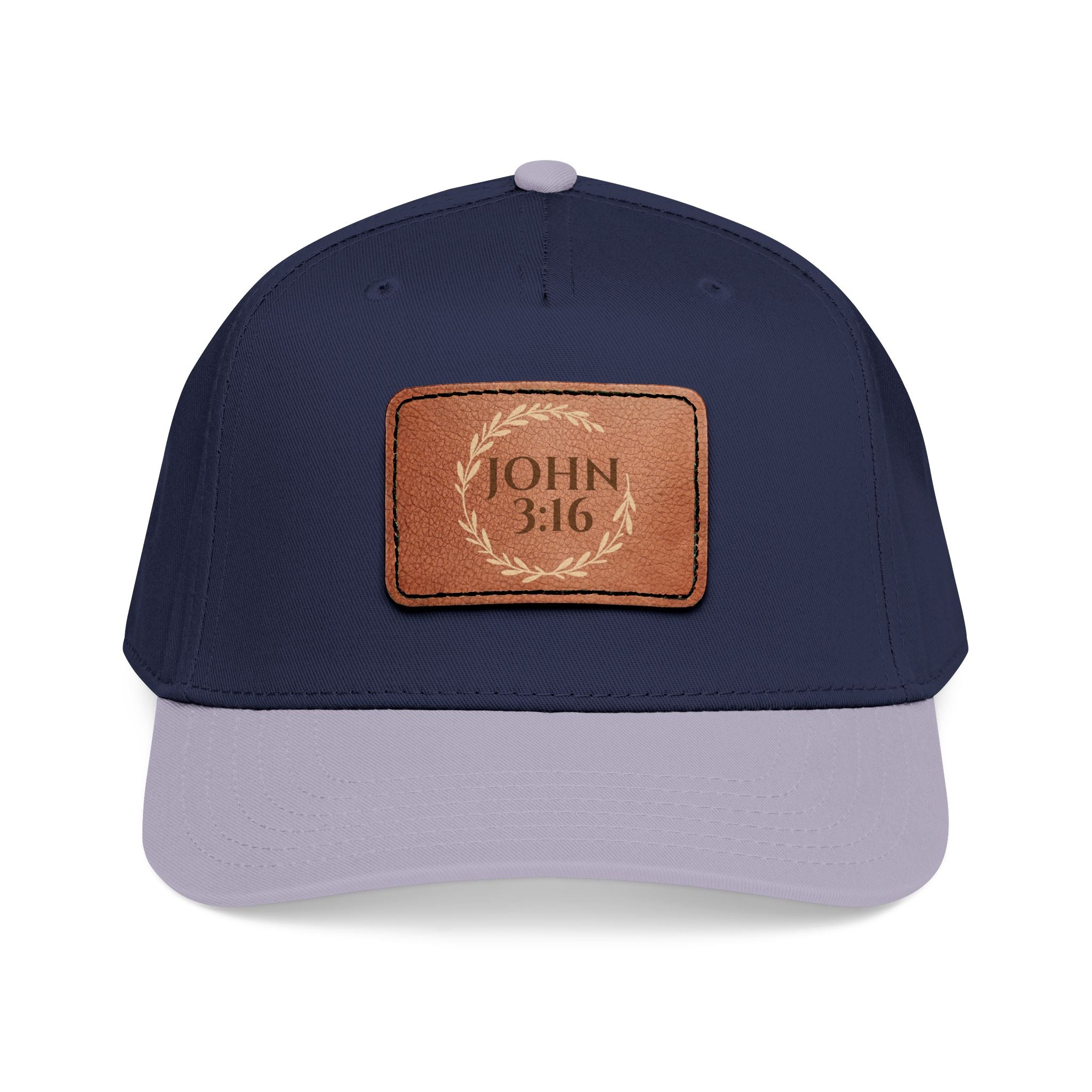 John 3:16 Leather Patch Baseball Cap