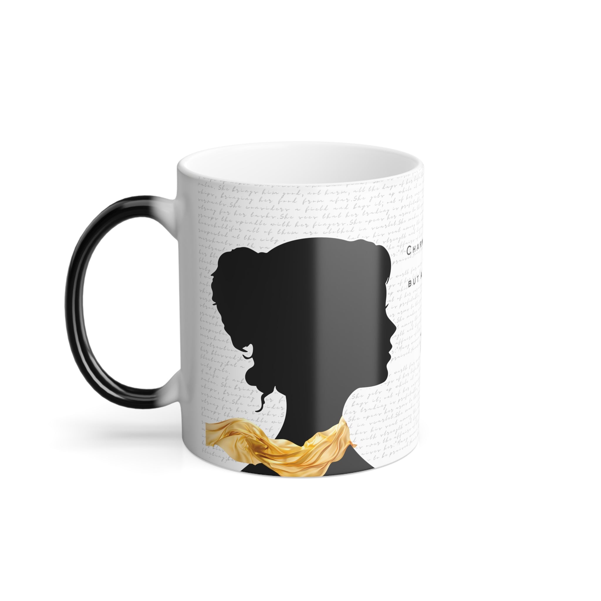Proverbs 31:30: Gold Scarf - Color Morphing Mug (11oz)