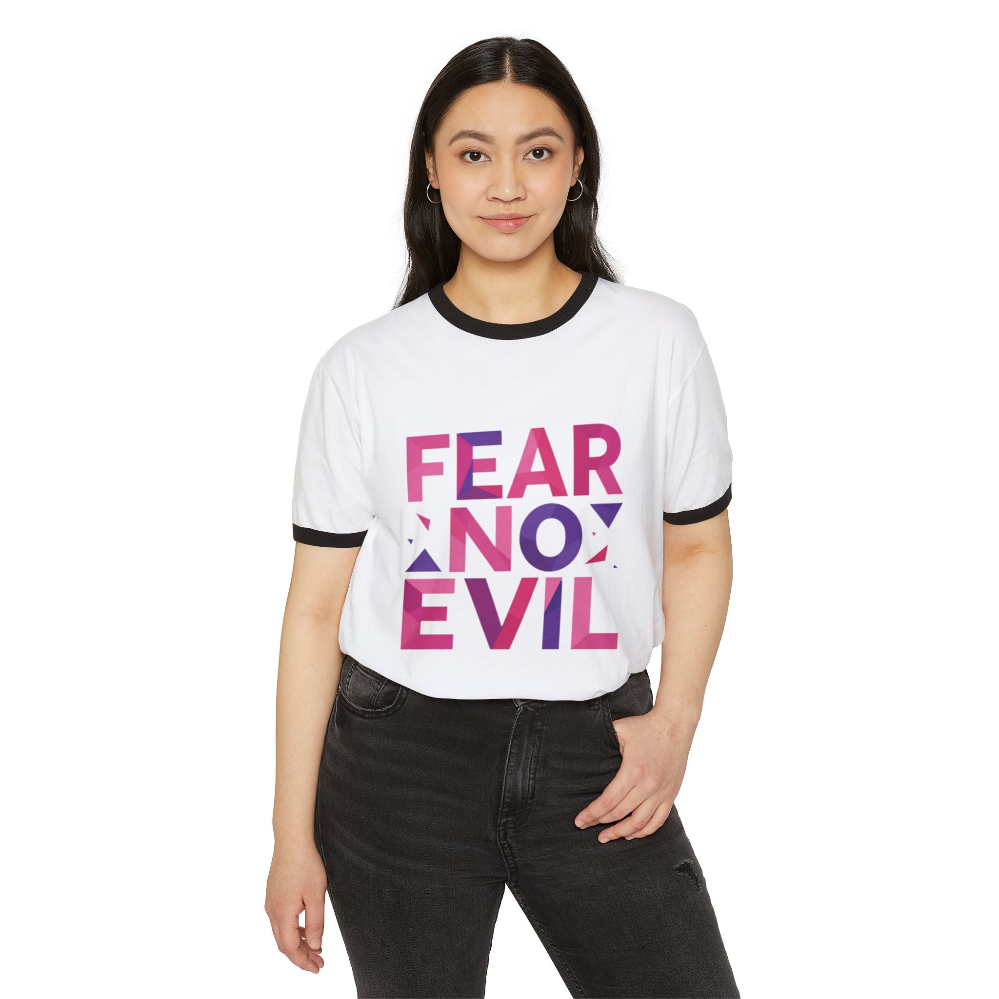 'Fear No Evil Ringer' T-Shirt