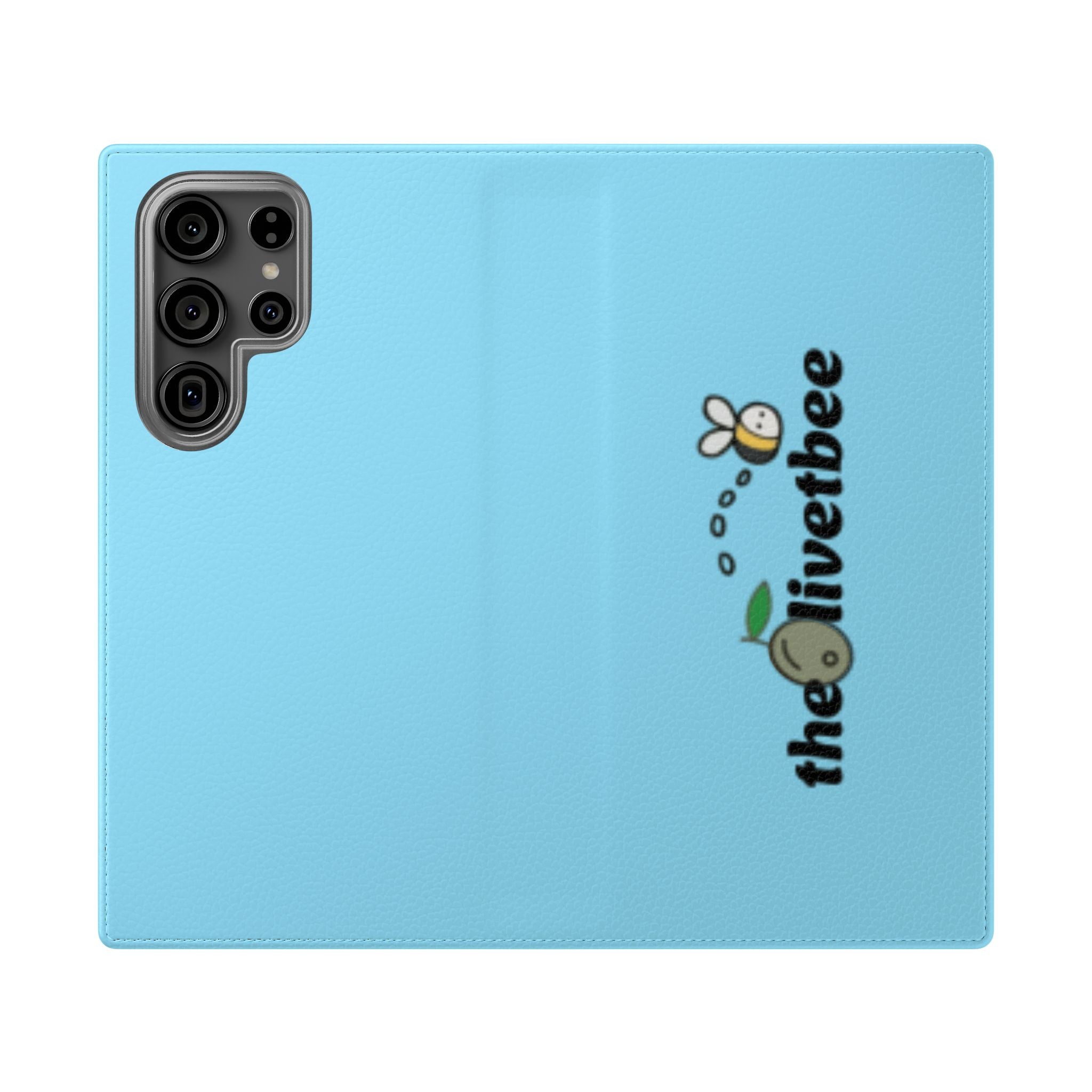 Blue 'theOlivetbee' Flip Phone Case
