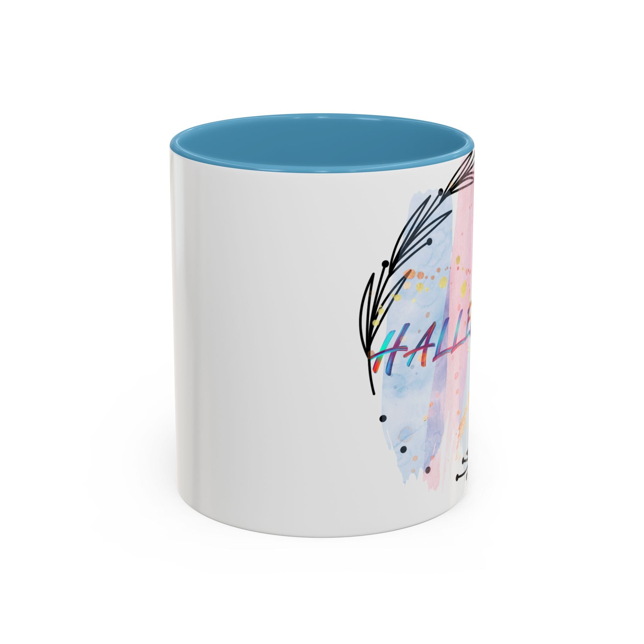 'Hallelujah'  —  Watercolor Accent Coffee Mug (11/15oz)