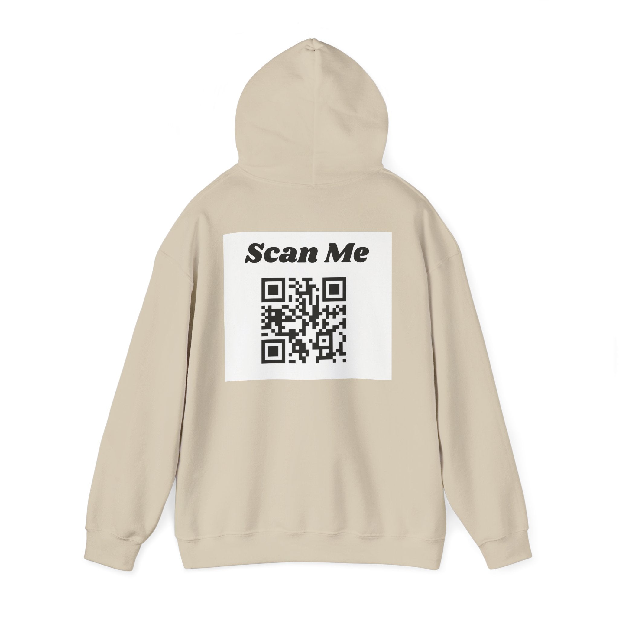 "theOlivetbee" hoodie | QR code back, Scan Me