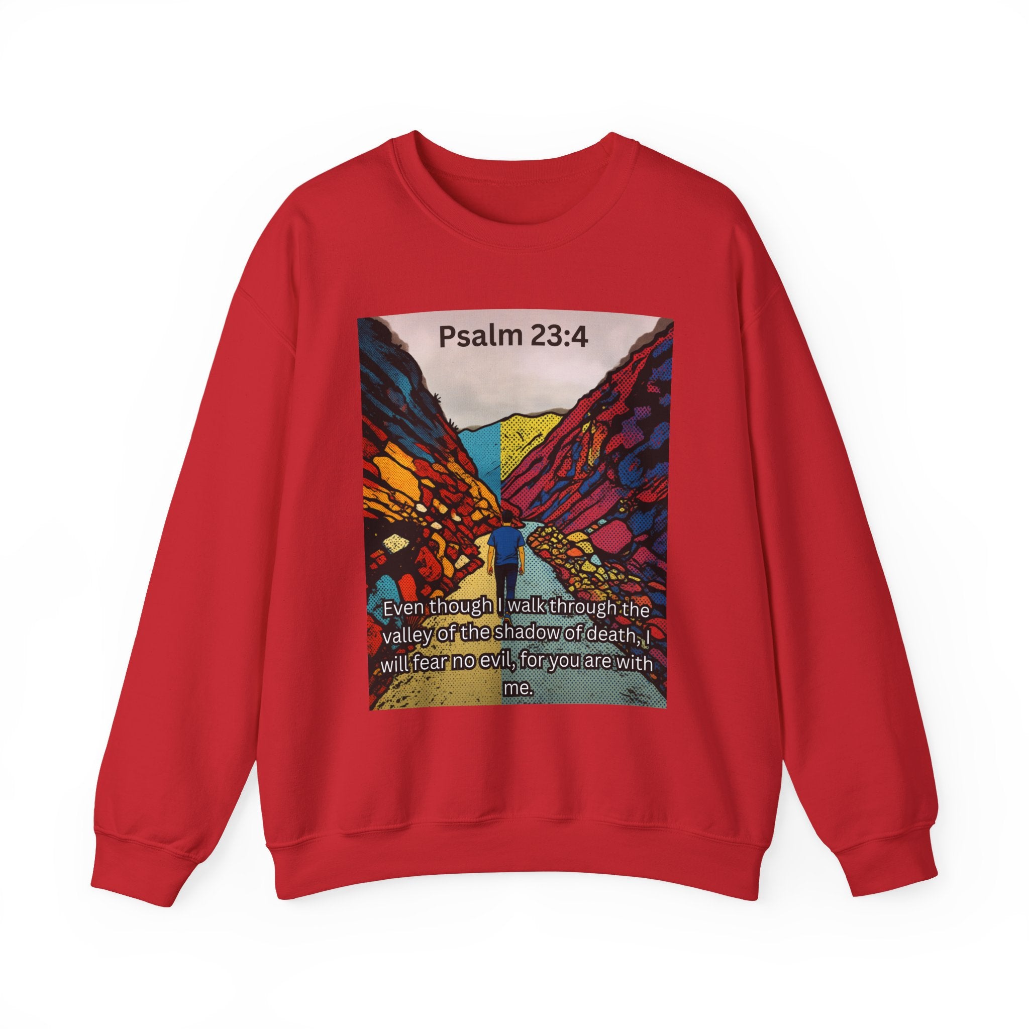 Psalm 23:4 — Crewneck Sweatshirt
