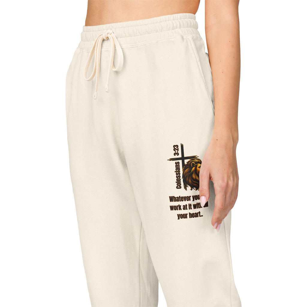 Colossians 3:23: Fleece Joggers