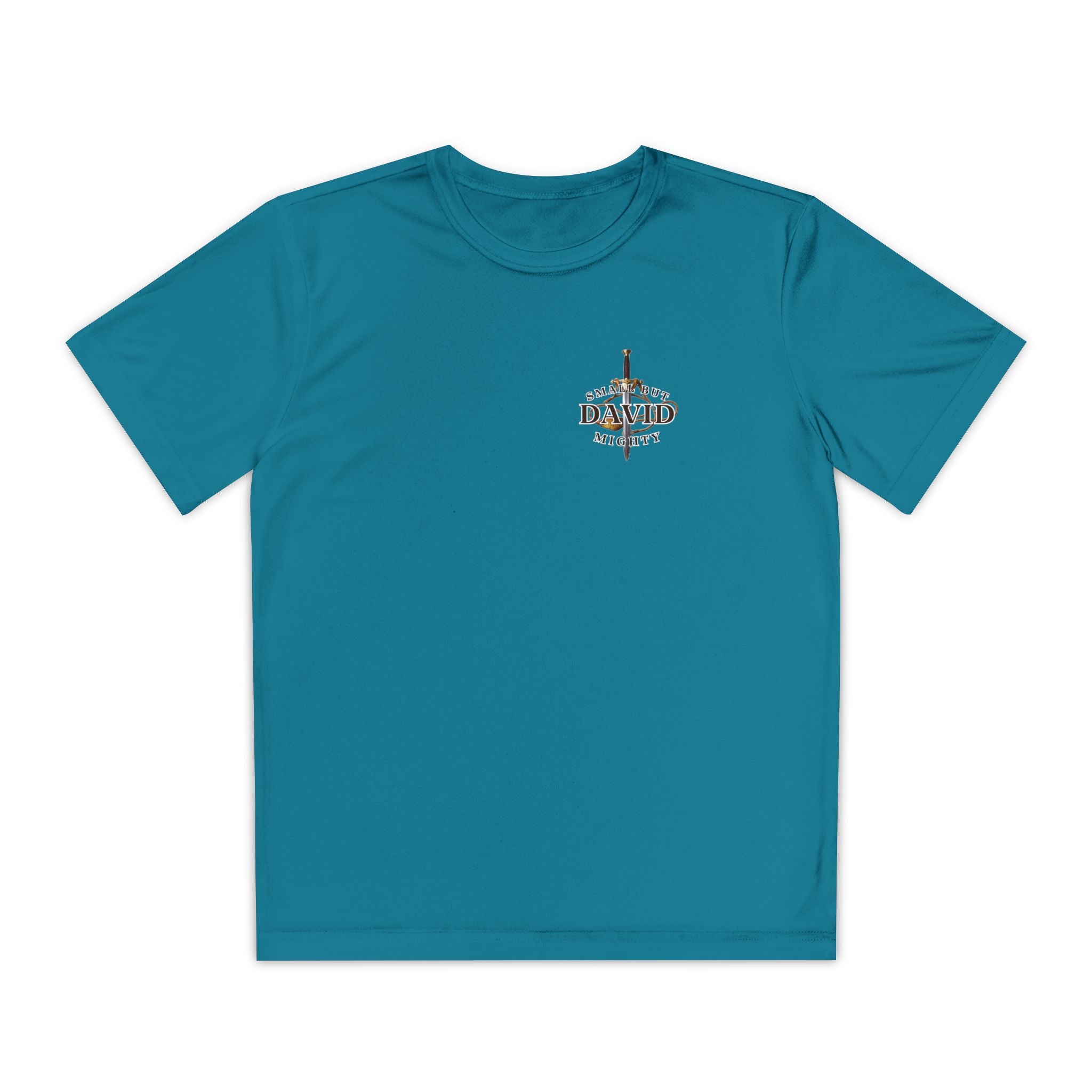 1 Timothy 4:12: 'Small But Mighty' Stones Youth Competitor Tee