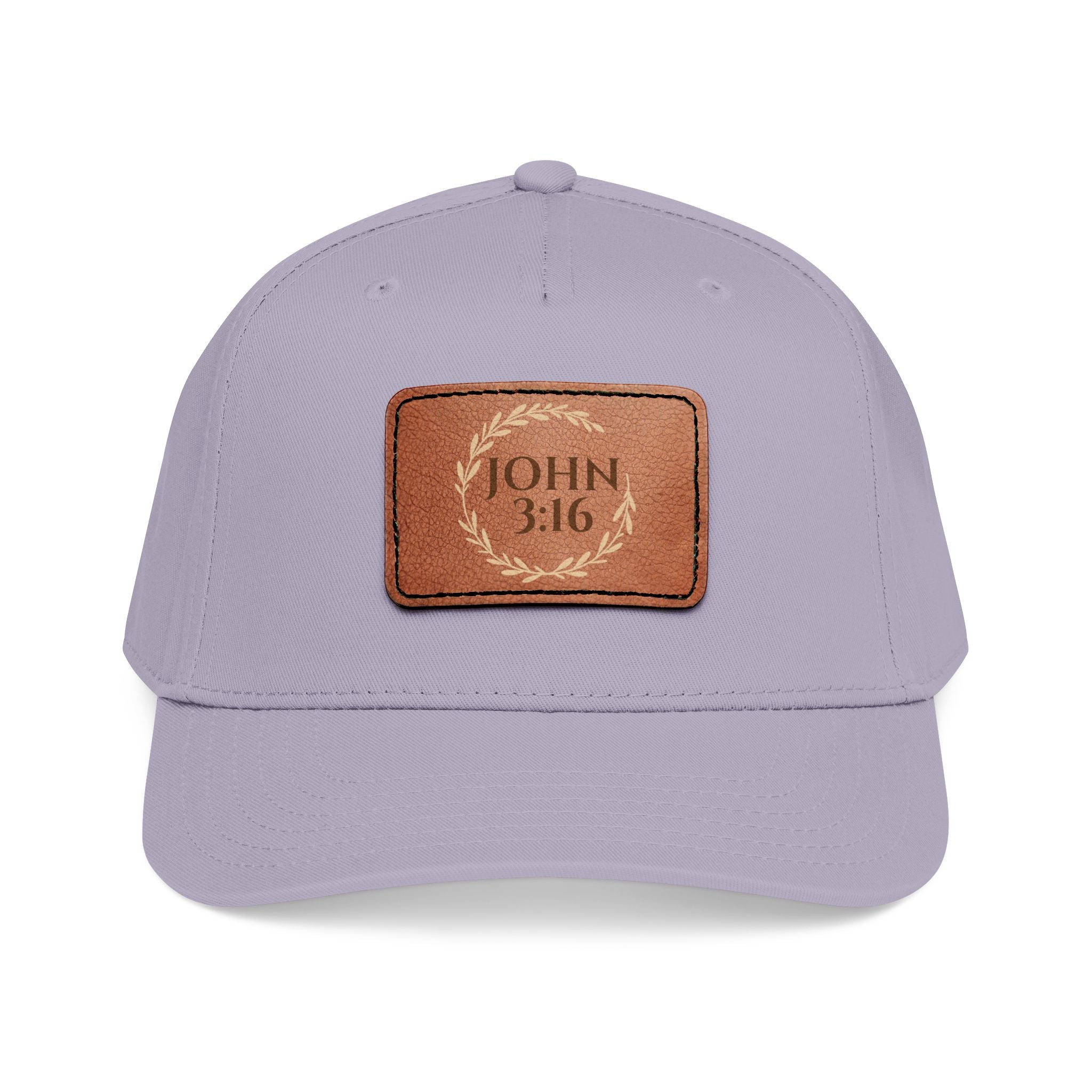 John 3:16 Leather Patch Baseball Cap