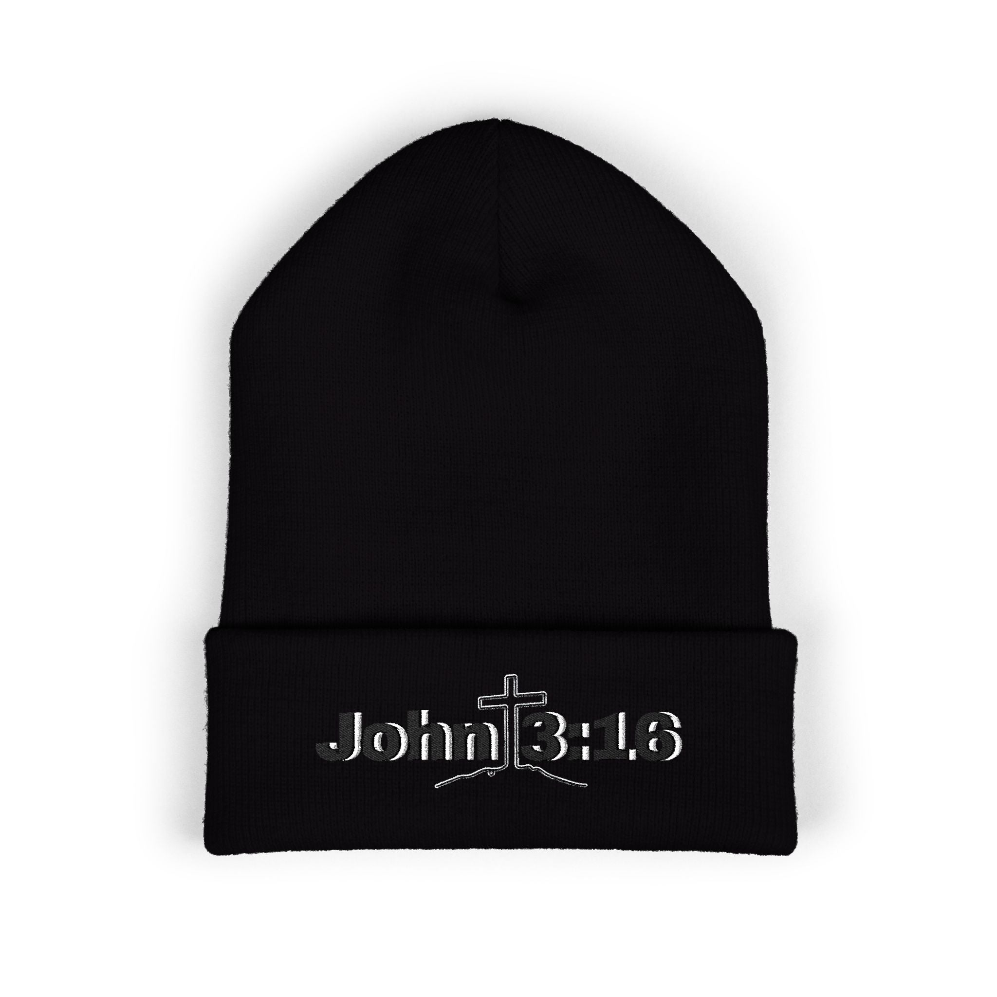 John 3:16 Embroidered Cuffed Beanie
