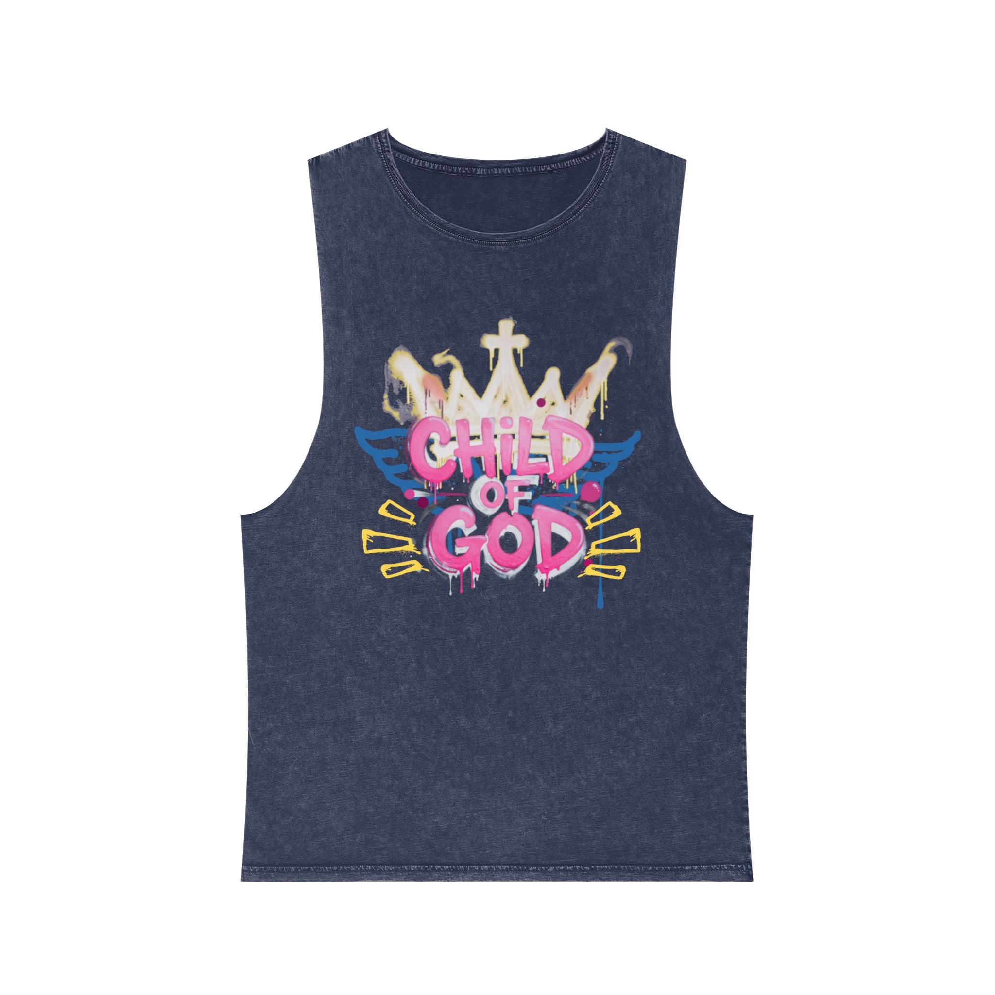 'Child of God' Stonewash Tank Top