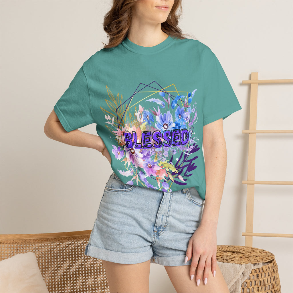 'Blessed'  — Floral T-Shirt