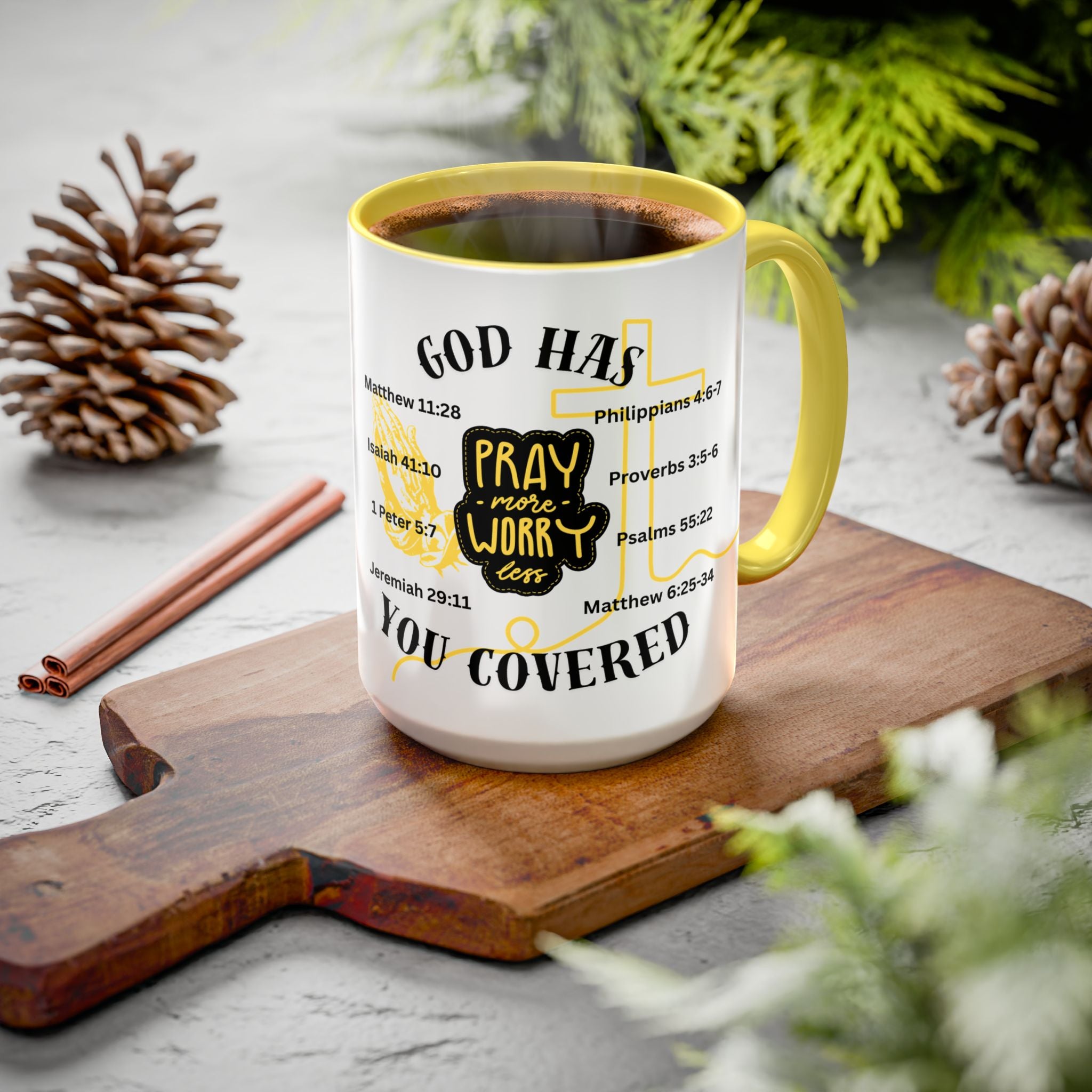 "Pray More, Worry Less" Mug  (11oz/15oz)