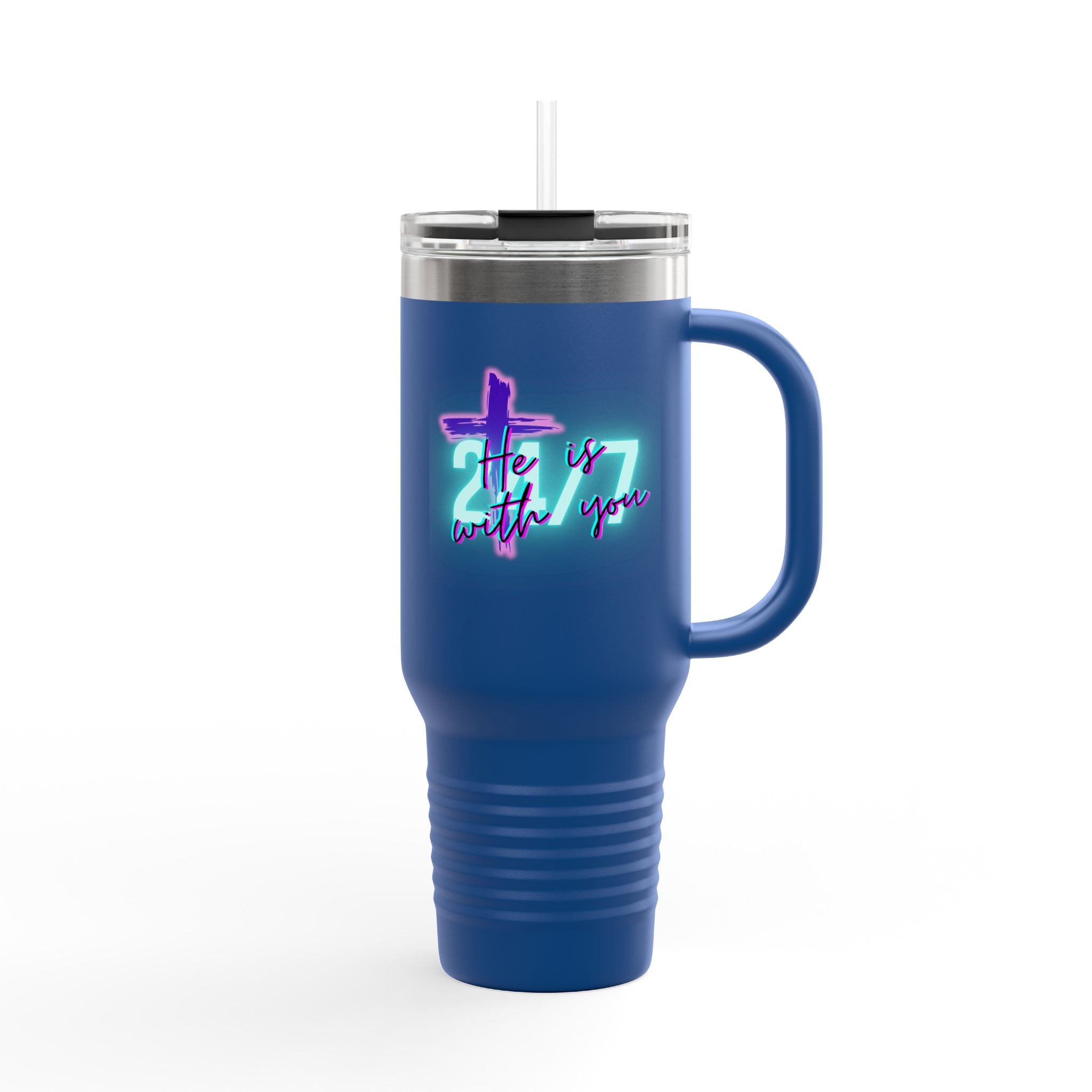'He is with you' — Insulated Travel Mug (40oz)
