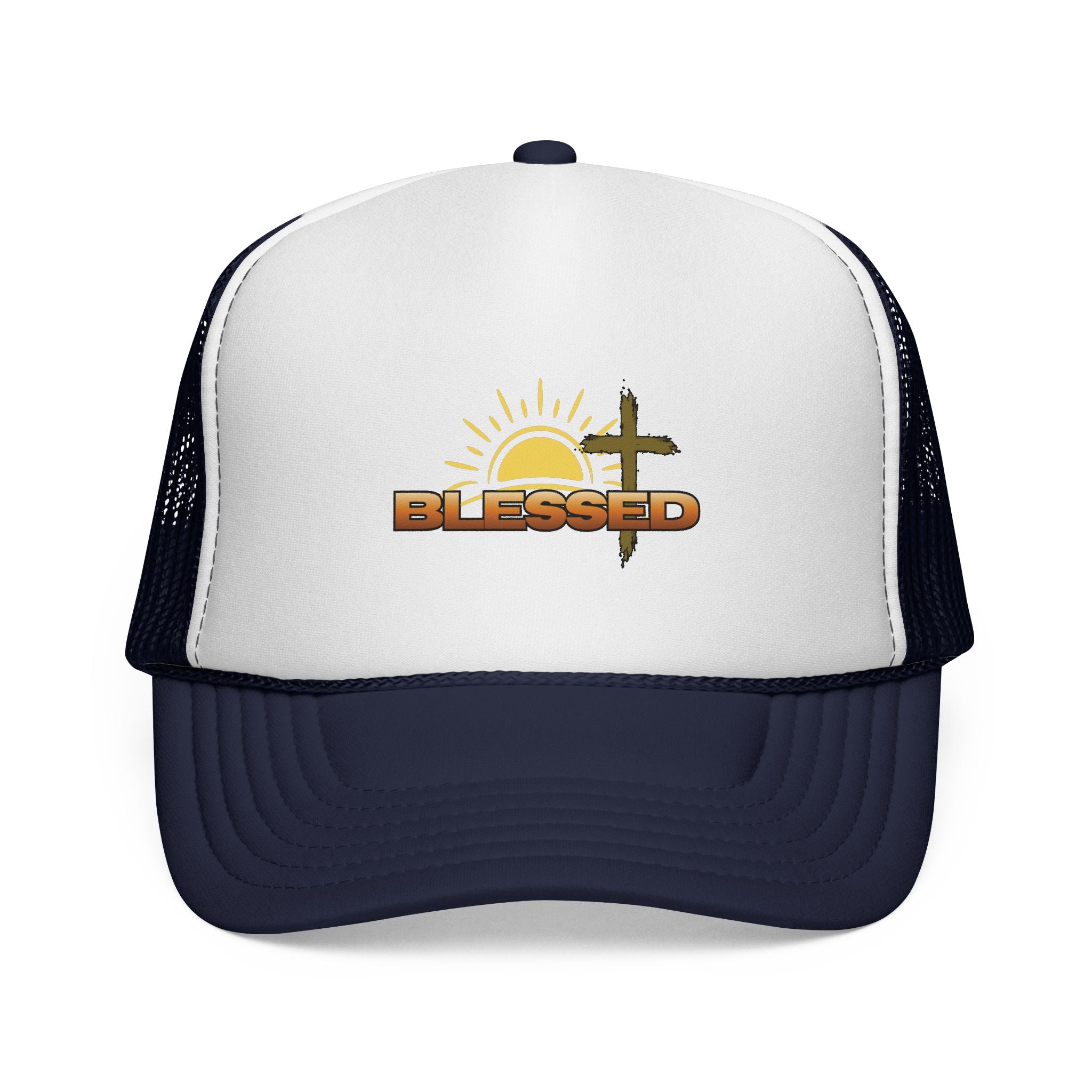 'Blessed' Sunrise Bold Trucker Cap