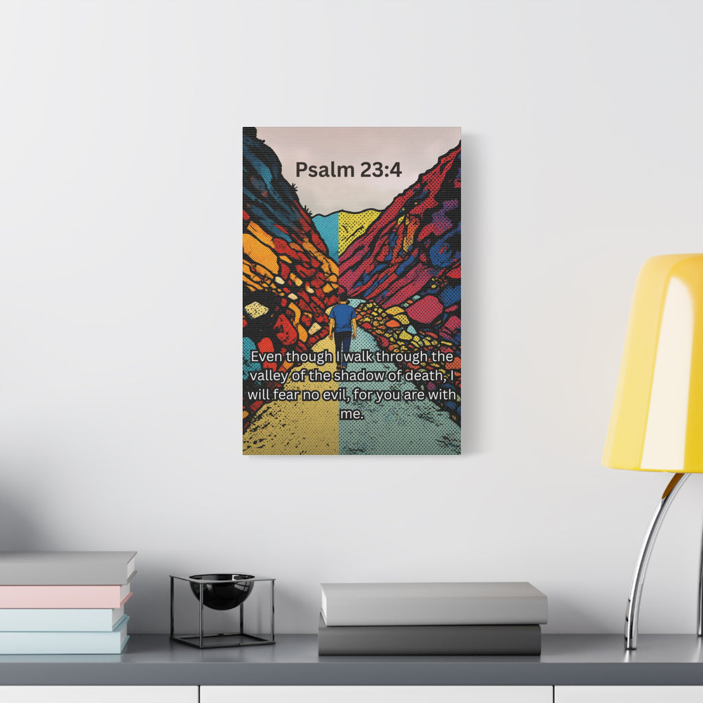 Psalm 23:4 - Wall Canvas
