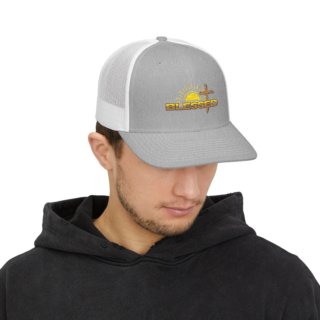 'Blessed' Sunrise Trucker Cap