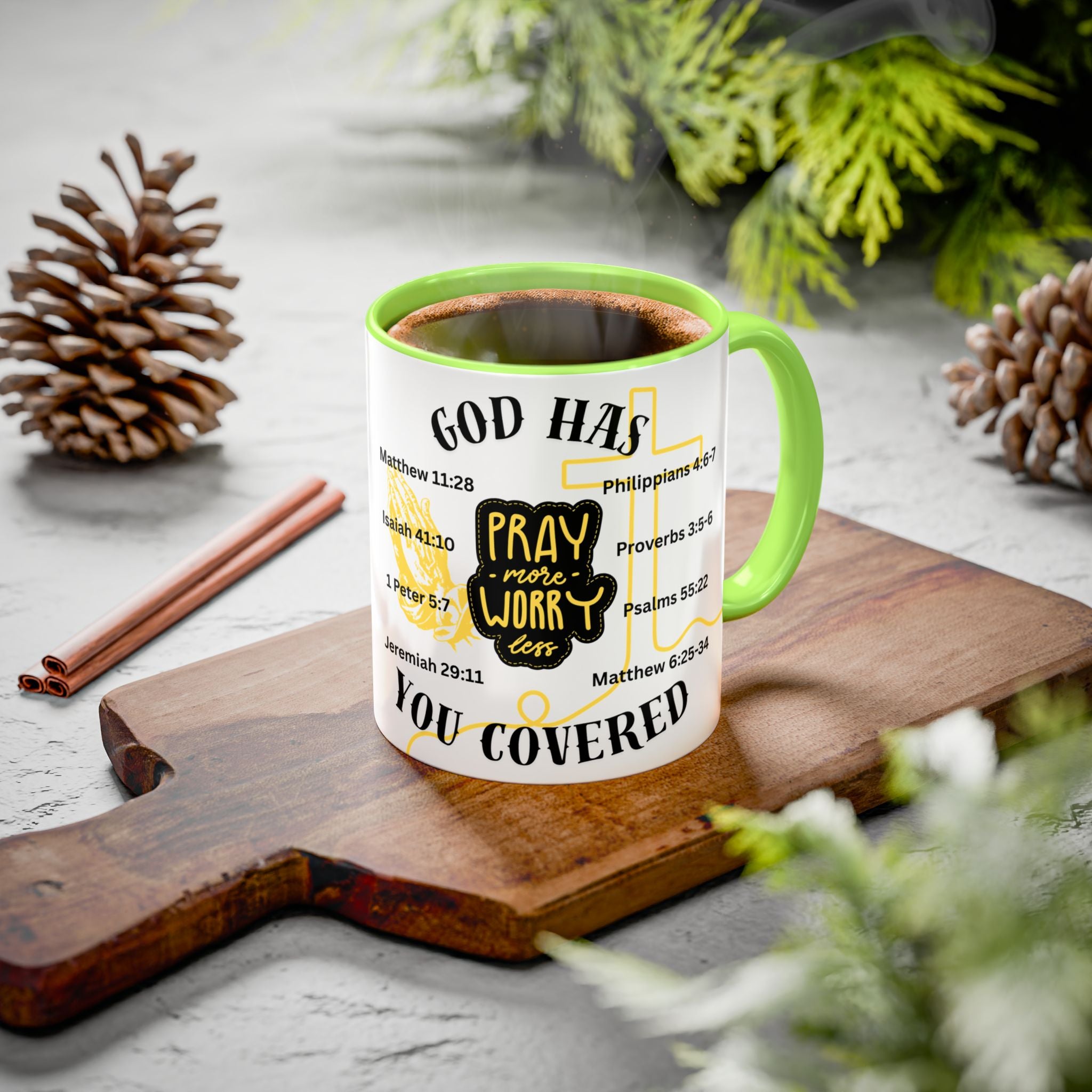 "Pray More, Worry Less" Mug  (11oz/15oz)