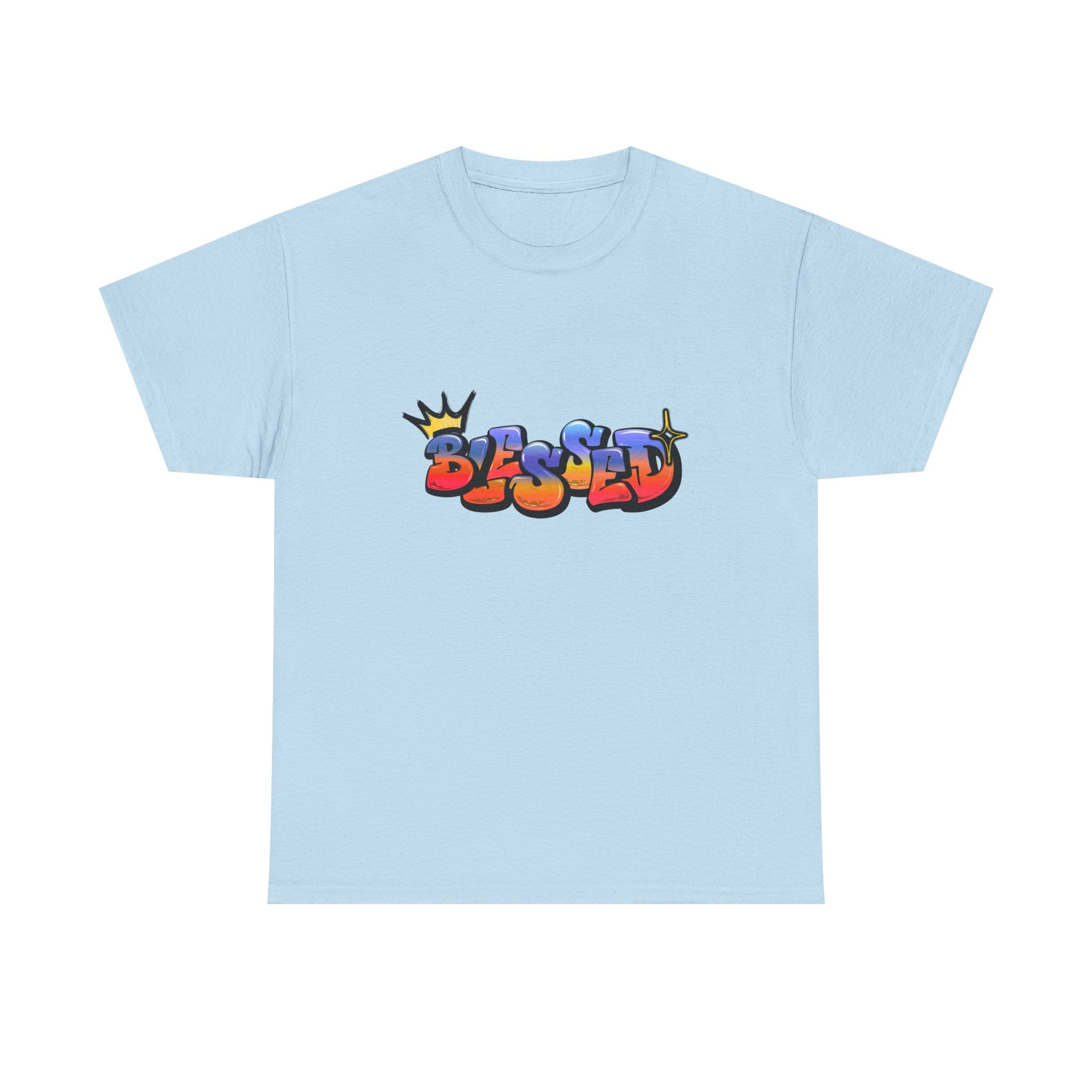 'Blessed' Crown Graffiti Tee