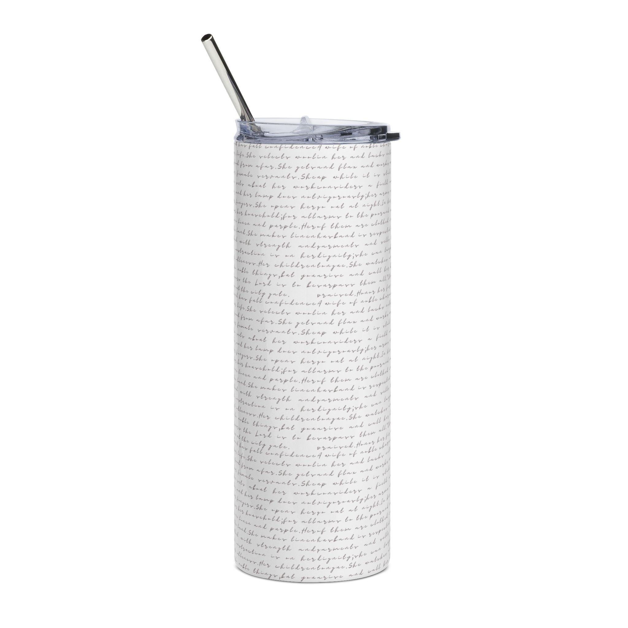Proverbs 31:30: Pearls— Stainless Steel Travel (20oz)
