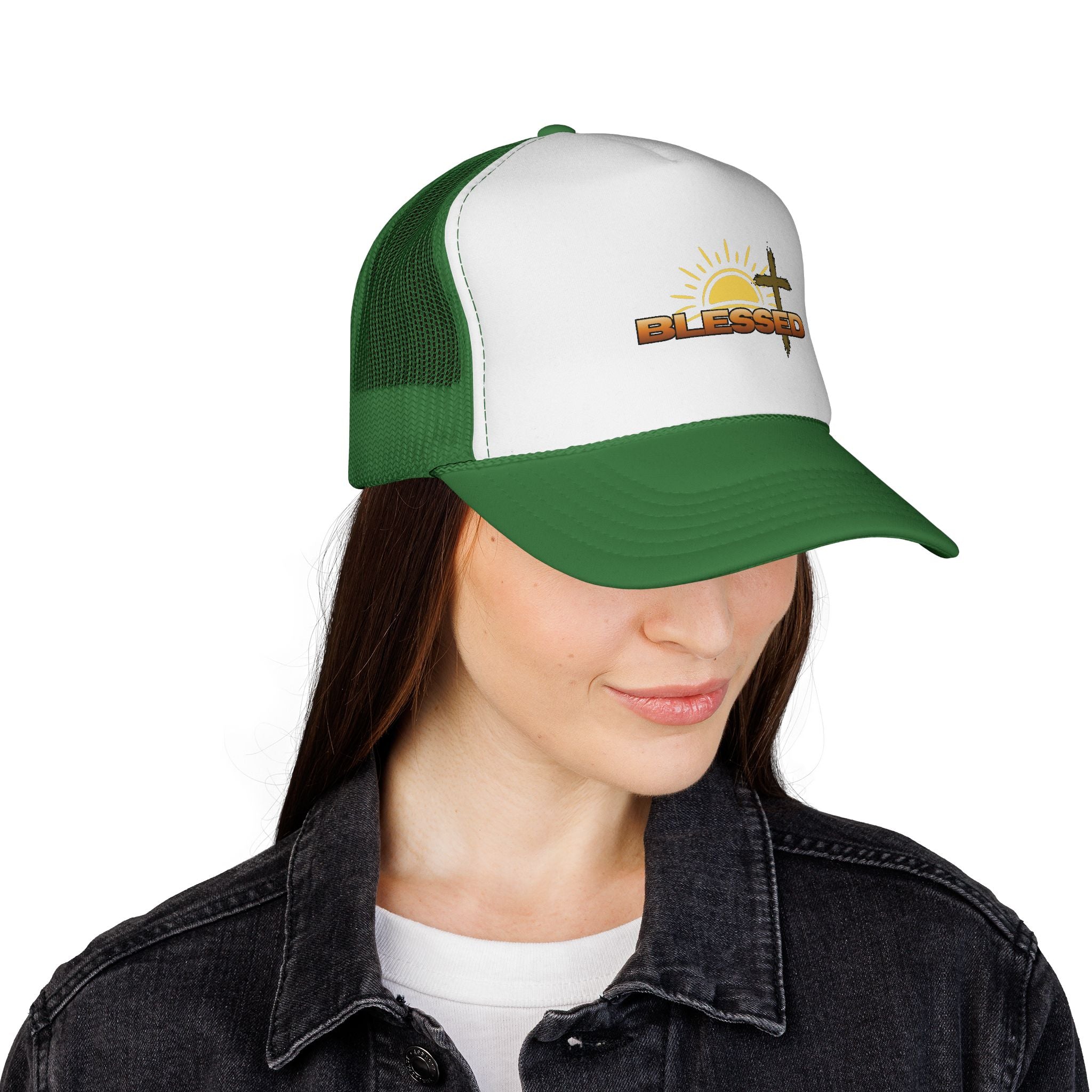 'Blessed' Sunrise Bold Trucker Cap